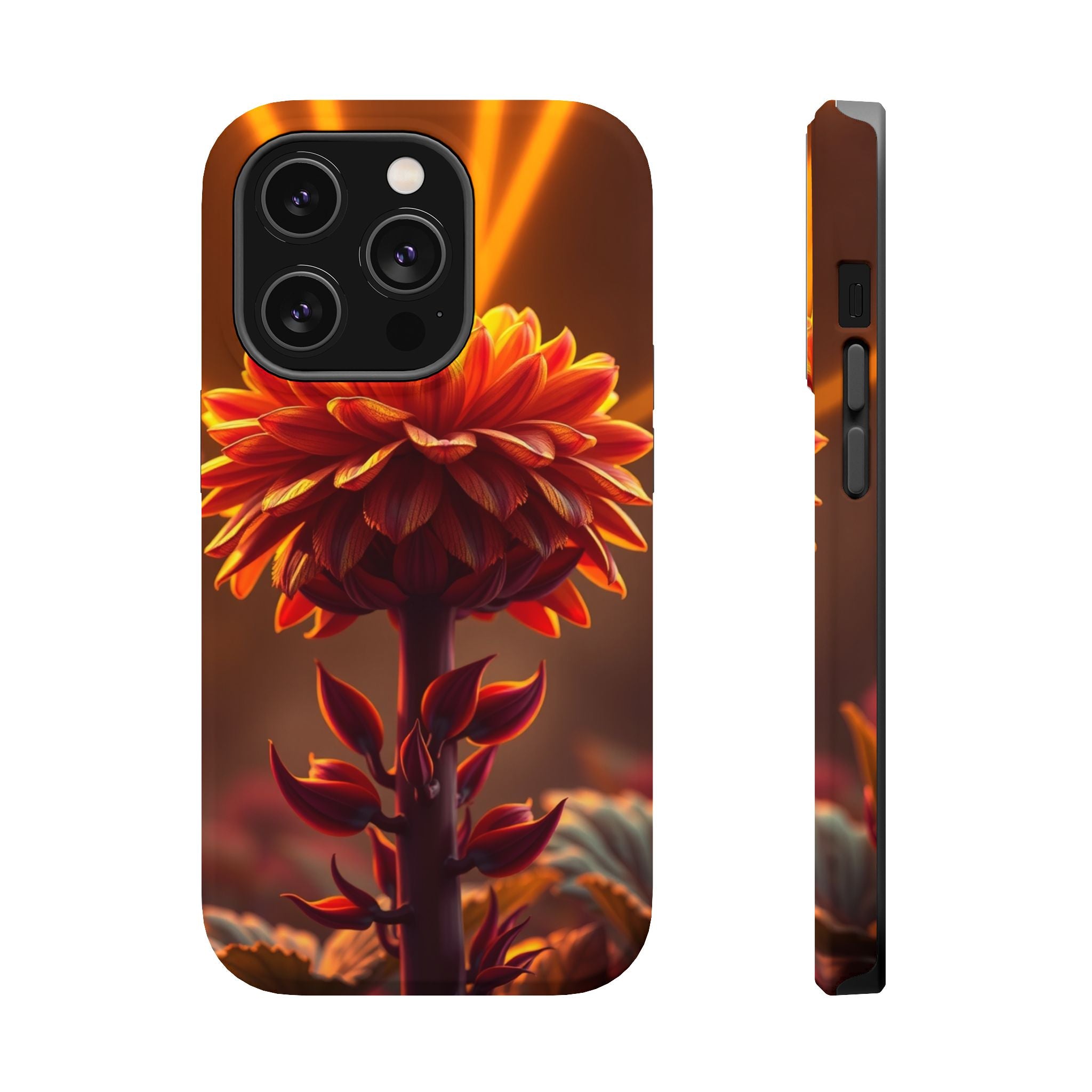 iPhone Mustard And Rust Ranunculus Stack Slim Everyday iPhone Designer · iPhone