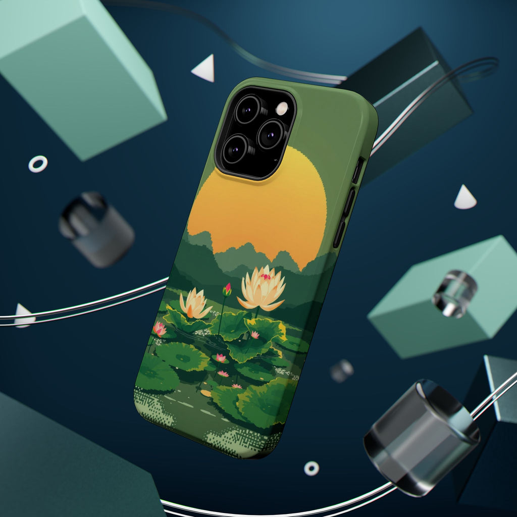 iPhone Lotus Pond Enchanted Art Slim Everyday Designer Case · iPhone Case