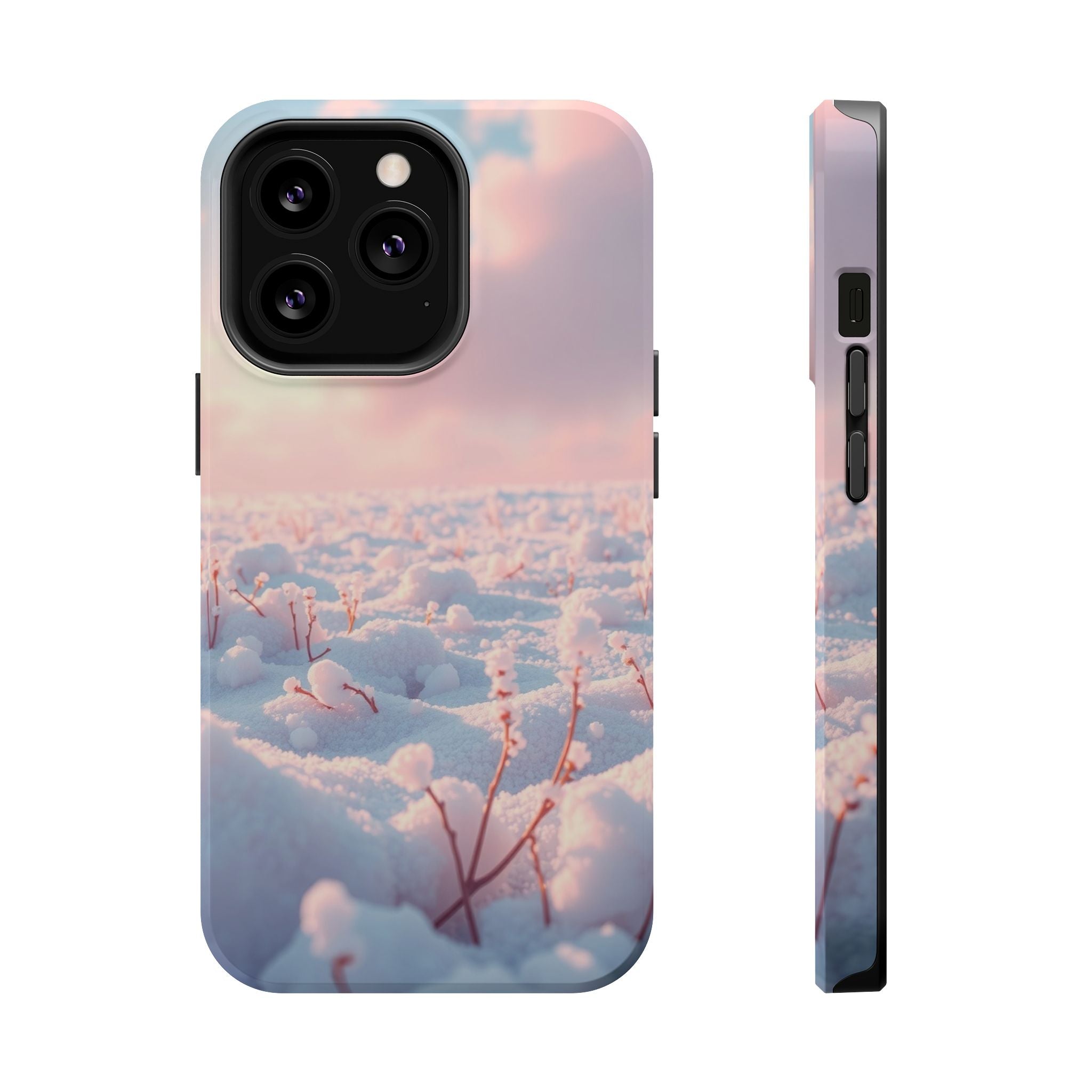 iPhone Snow Field Enchanted Art 13 Bold Modern Everyday Snap Case · iPhone Case