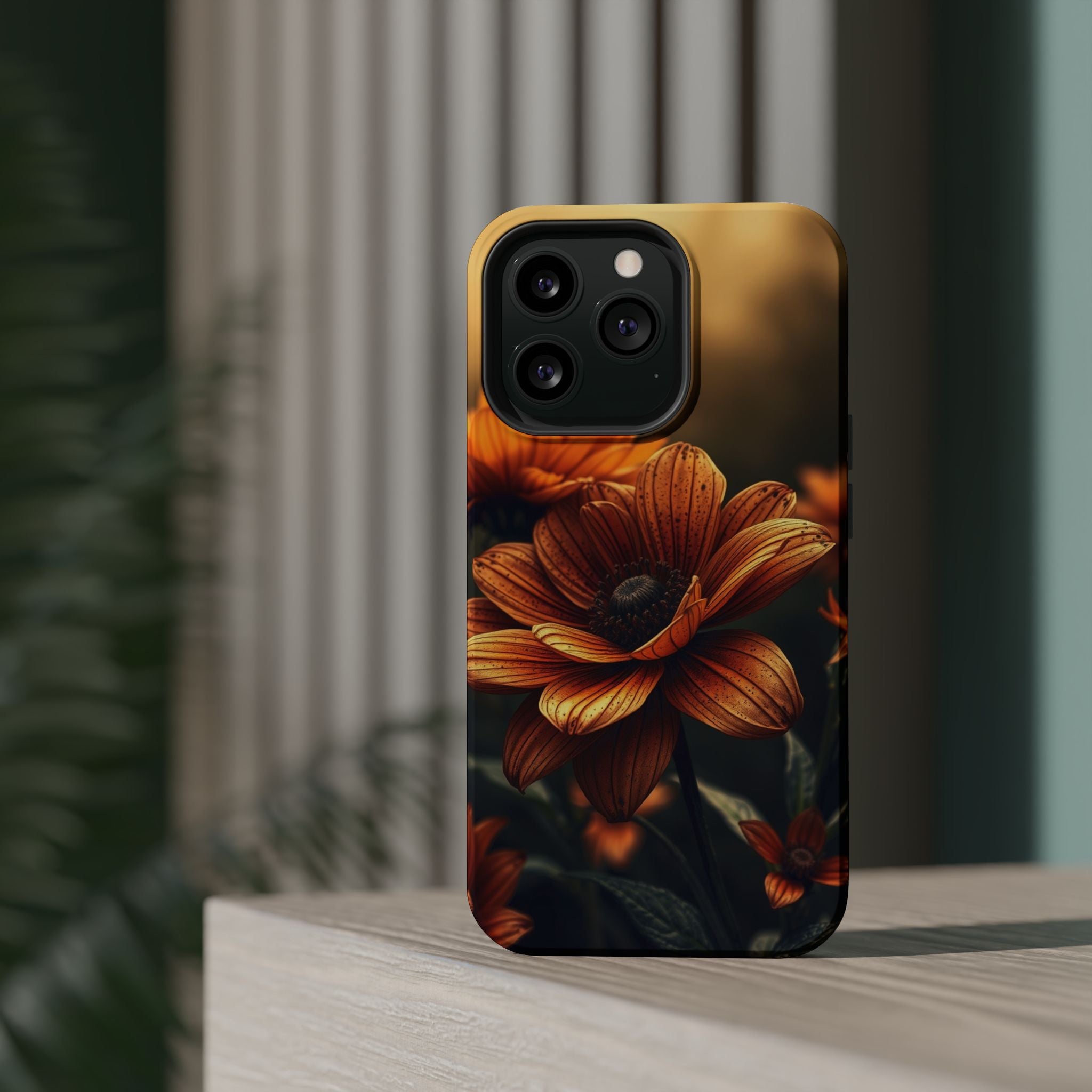 iPhone Radiant Floral Ombre Design Bold Modern Everyday Snap Case · iPhone Case