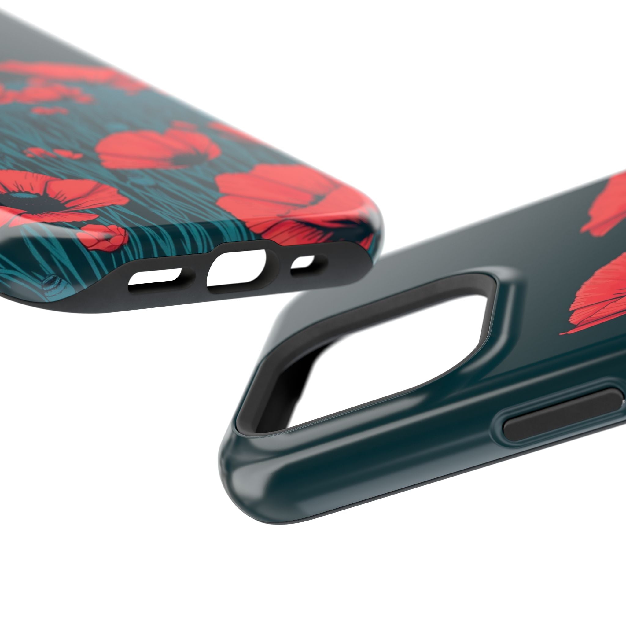 iPhone Poppy Field Dark Gothic Ink Clean Minimal Snap Cas Slim Snap Case · iPhon
