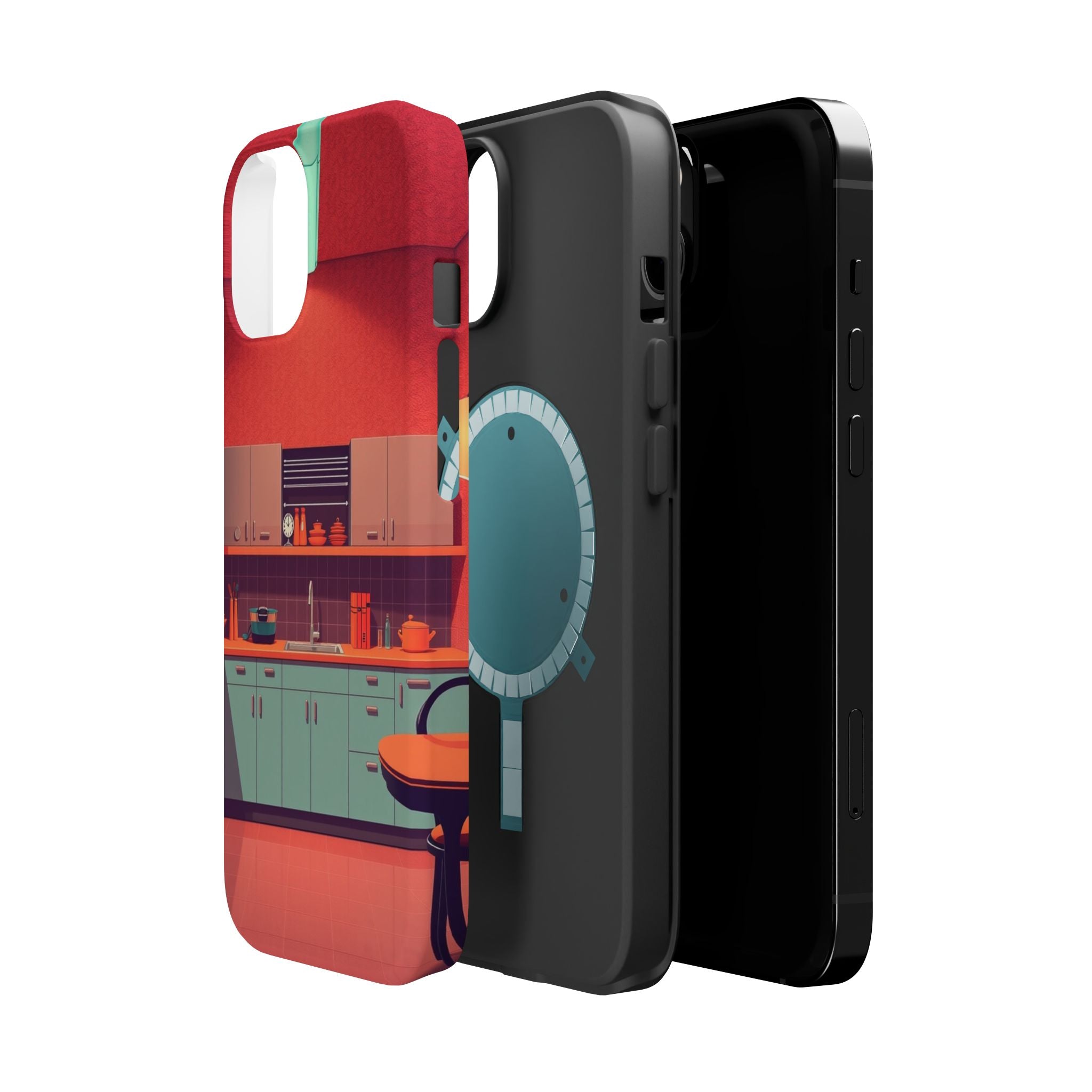 iPhone Earthy 1950s Kitchen Design Bold Modern Everyday Snap Case · iPhone Case