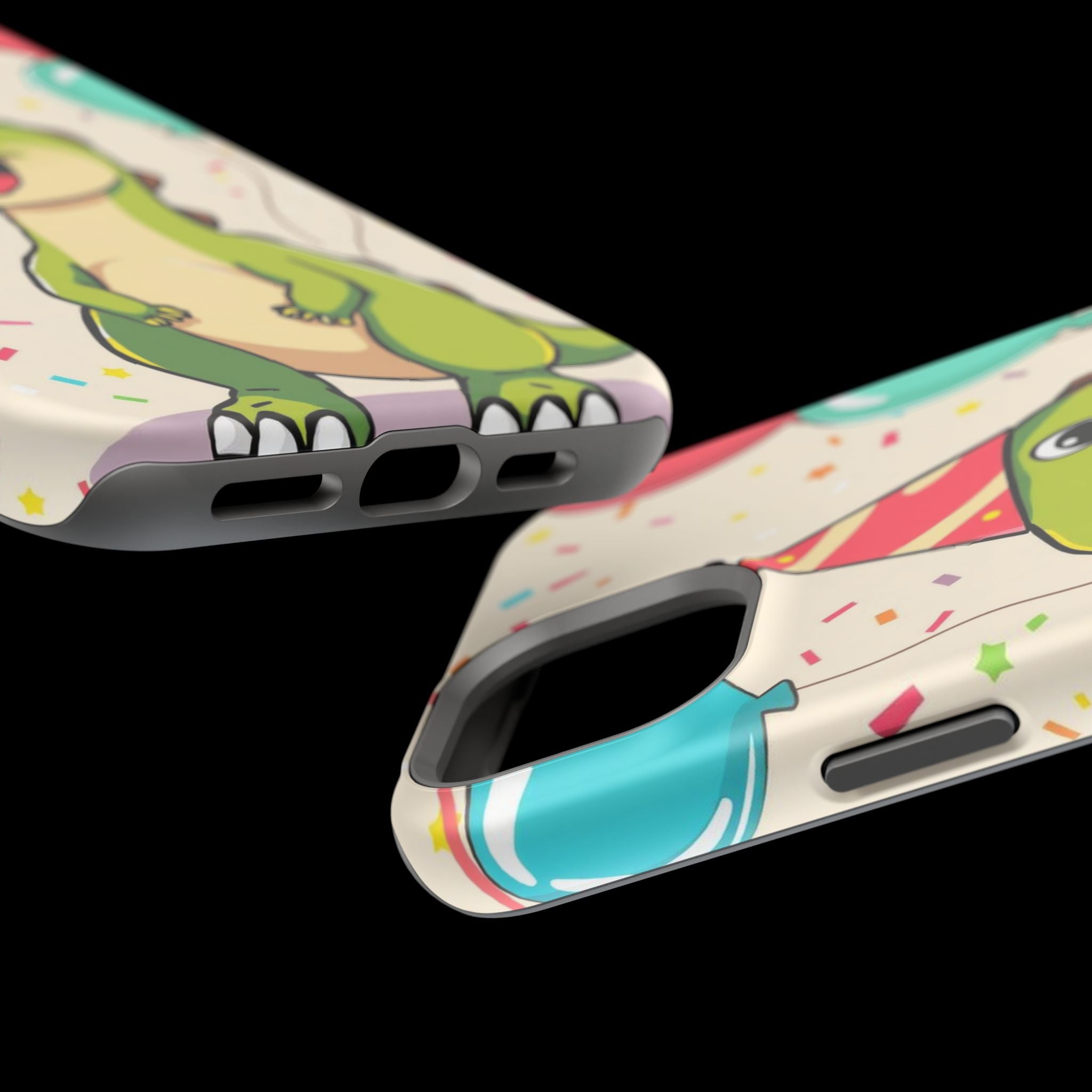 iPhone Dino with Party Hat Kids Fun Phone Case Gift Slim Snap Case · iPhone Case