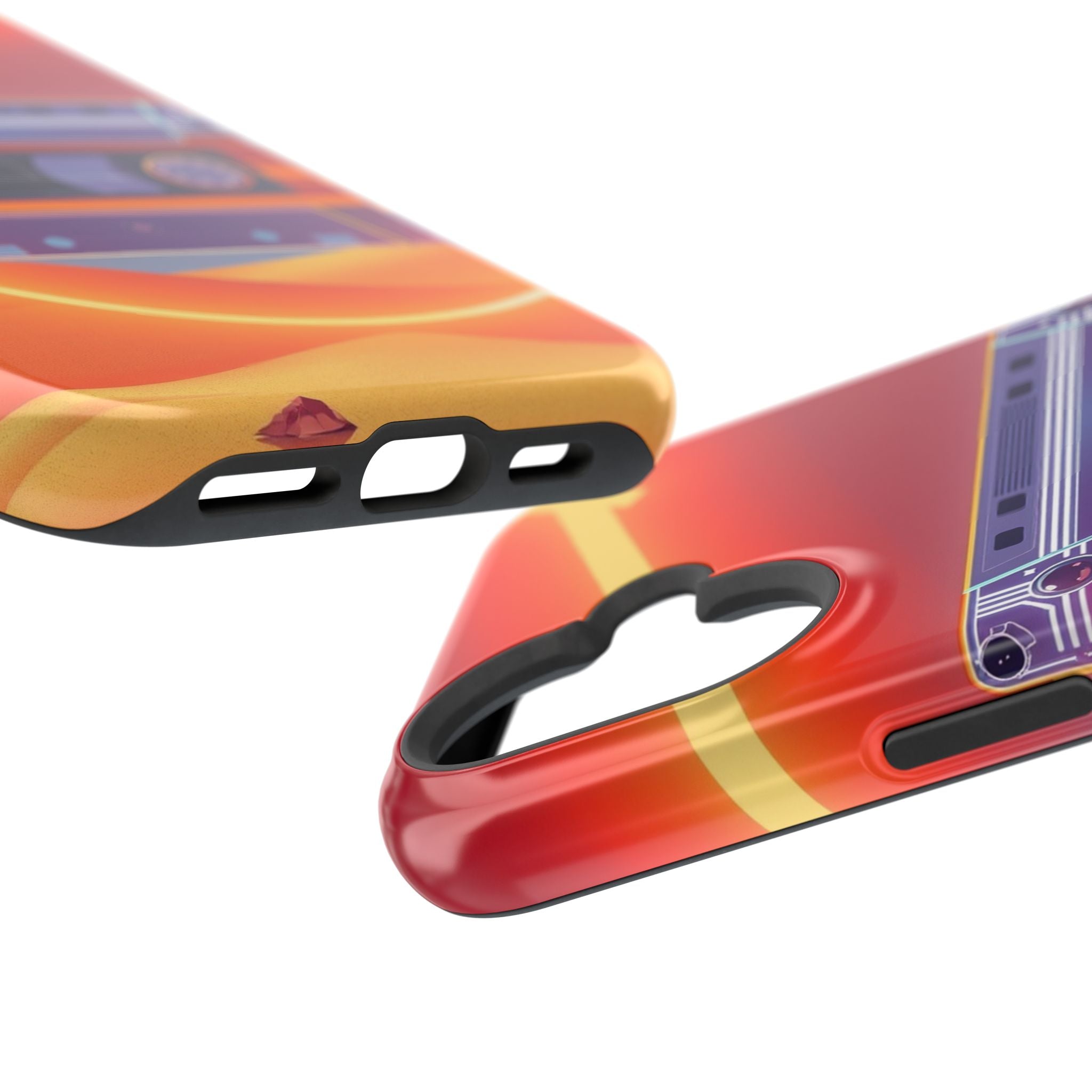 iPhone Cassette Tape Rewind Bold Art Slim Everyday Designer Case · iPhone Case