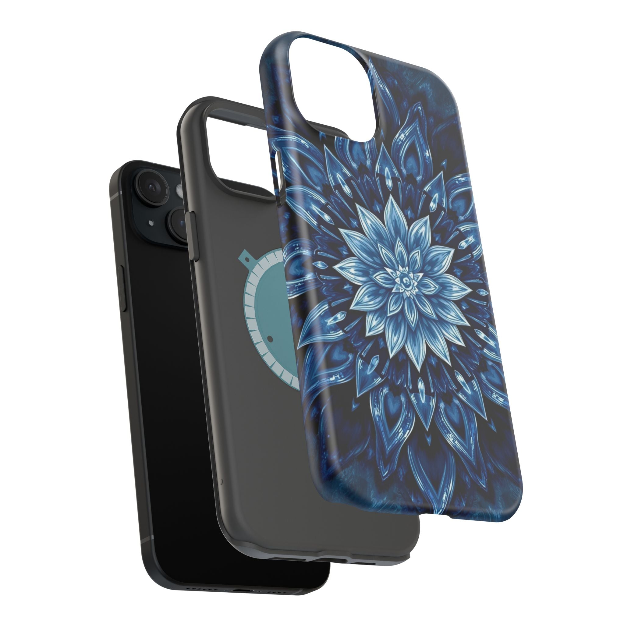 iPhone Floral Mandala Electric Art Bold Modern Everyday Snap Case · iPhone Case