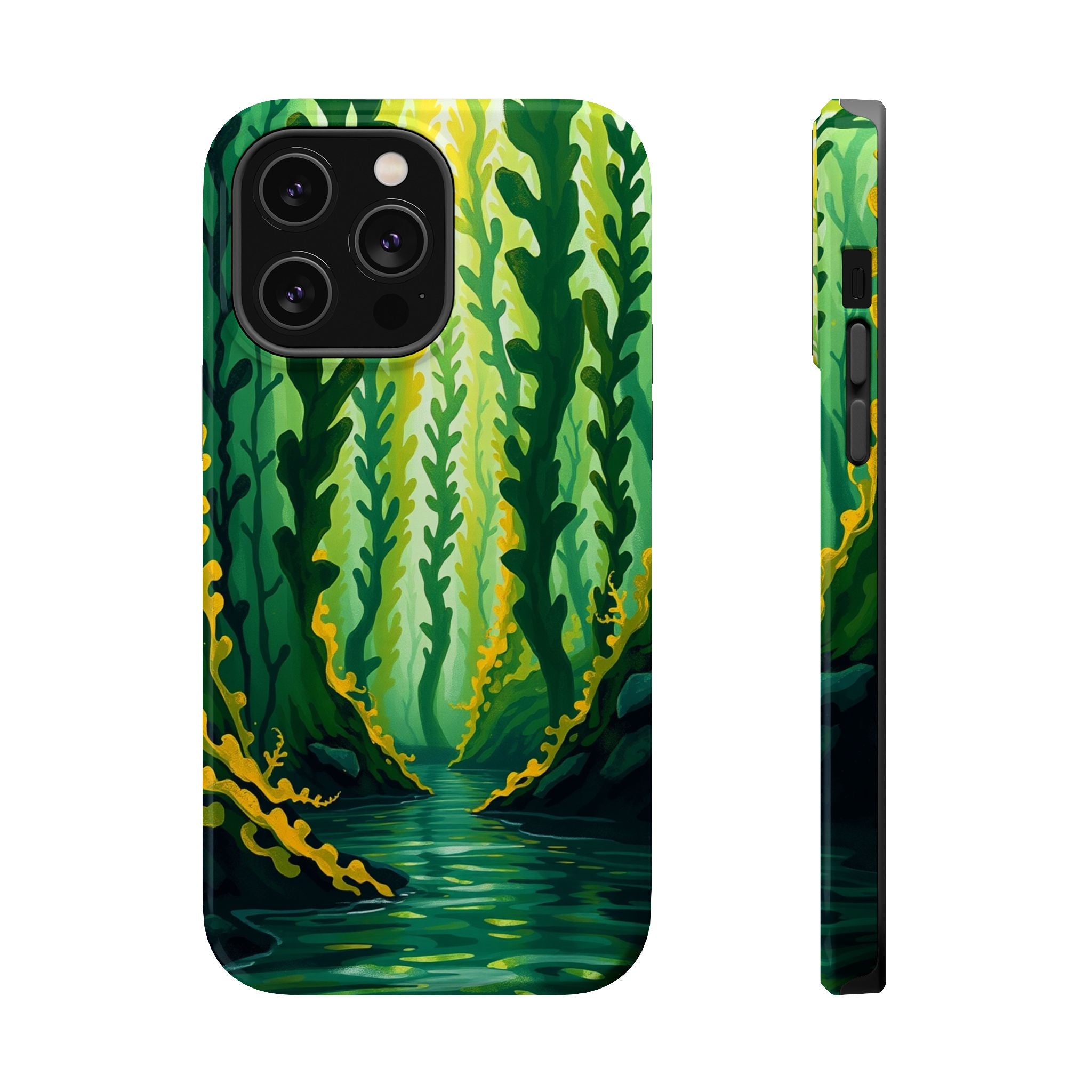 iPhone Kelp Forest Oil Painting Impressionist Slim iPhone Everyday · iPhone Case