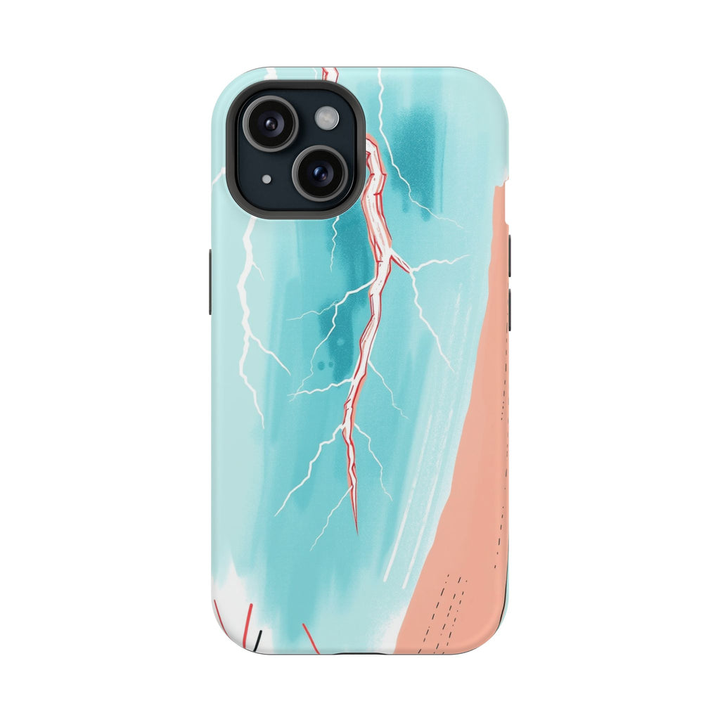 iPhone Teal And Coral Prairie Lightning Slim Everyday iPhone Designer · iPhone C