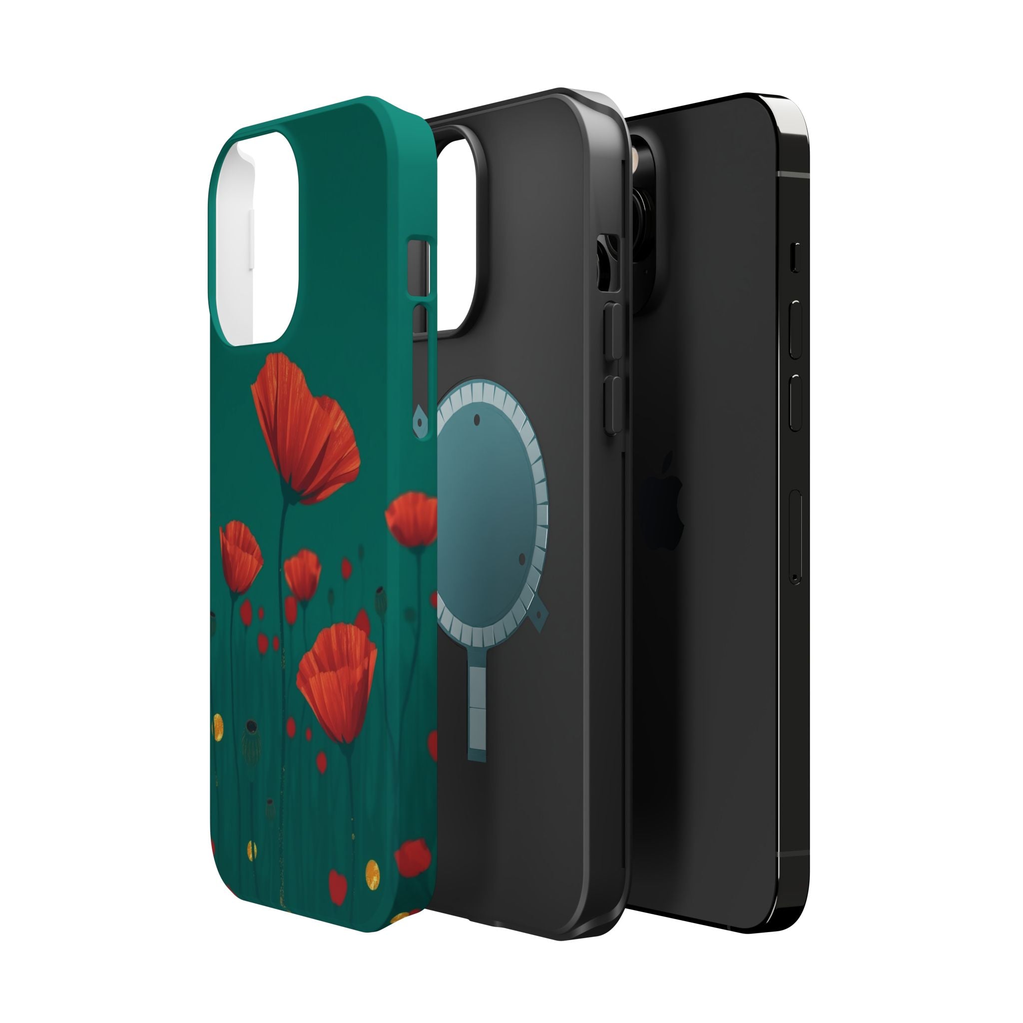 iPhone Earthy Poppy Field Design Bold Modern Everyday Snap Case · iPhone Case