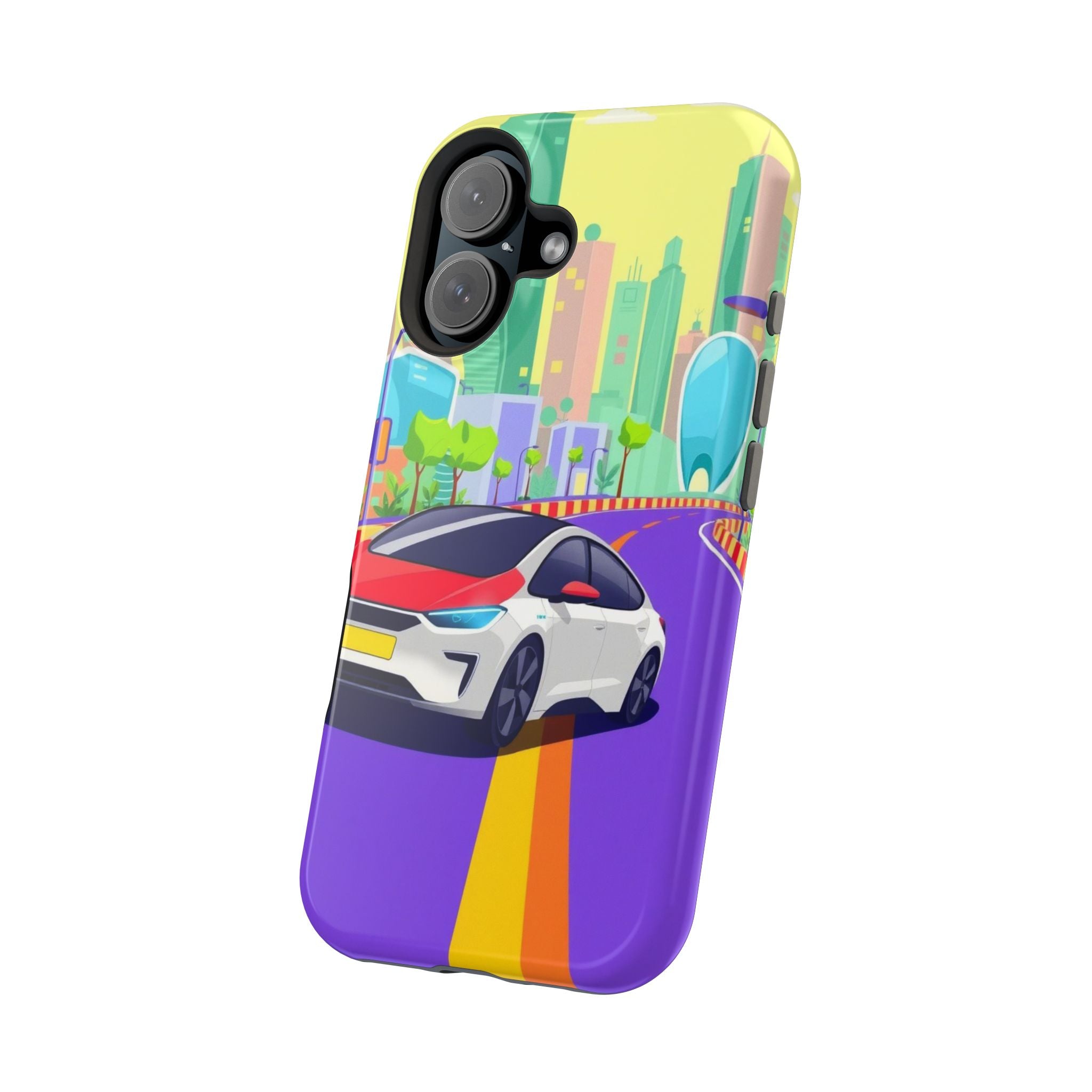 iPhone Electric Car Future Kids Fun Phone Case Gift Slim Snap Case · iPhone Case