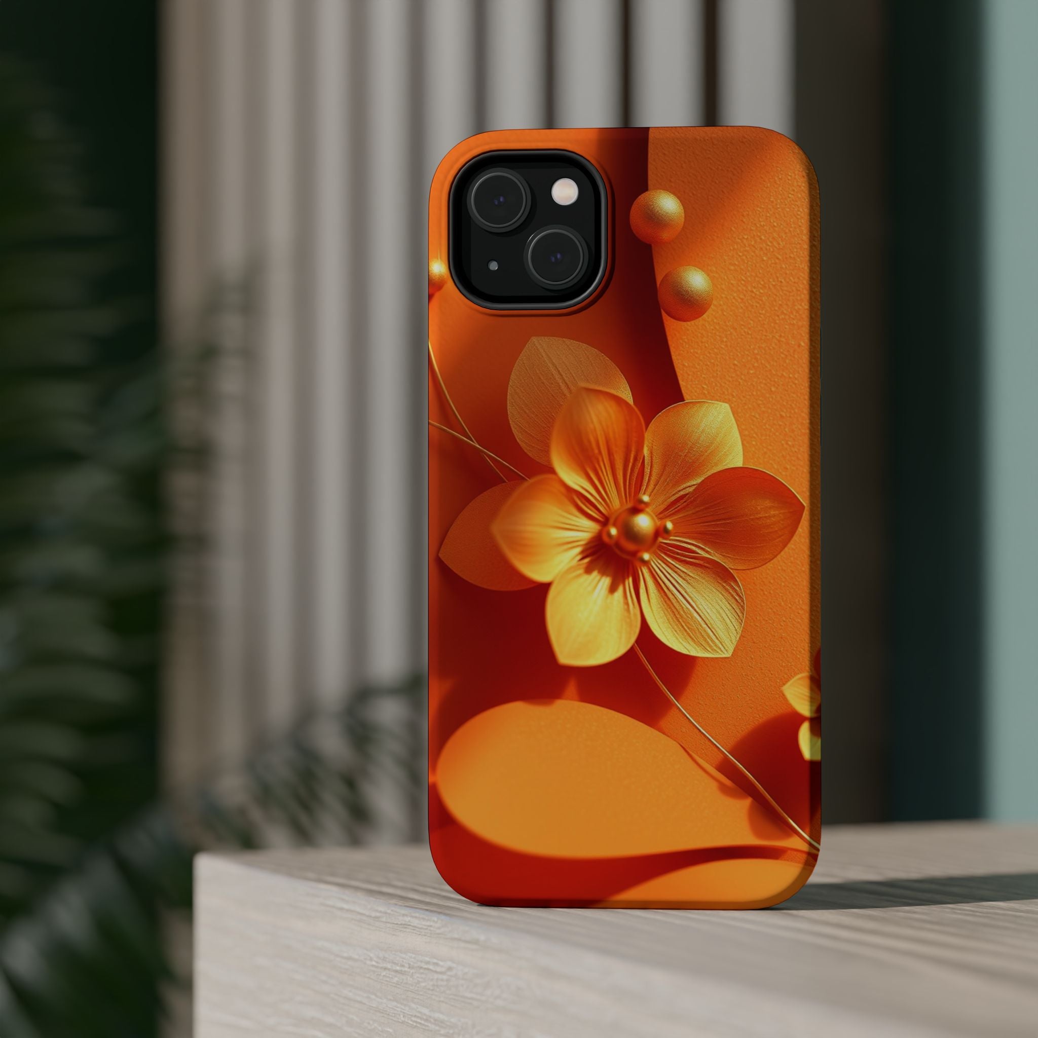 iPhone Floral Geometric Gold Foil Luxury Slim Everyday iPhone Designer · iPhone