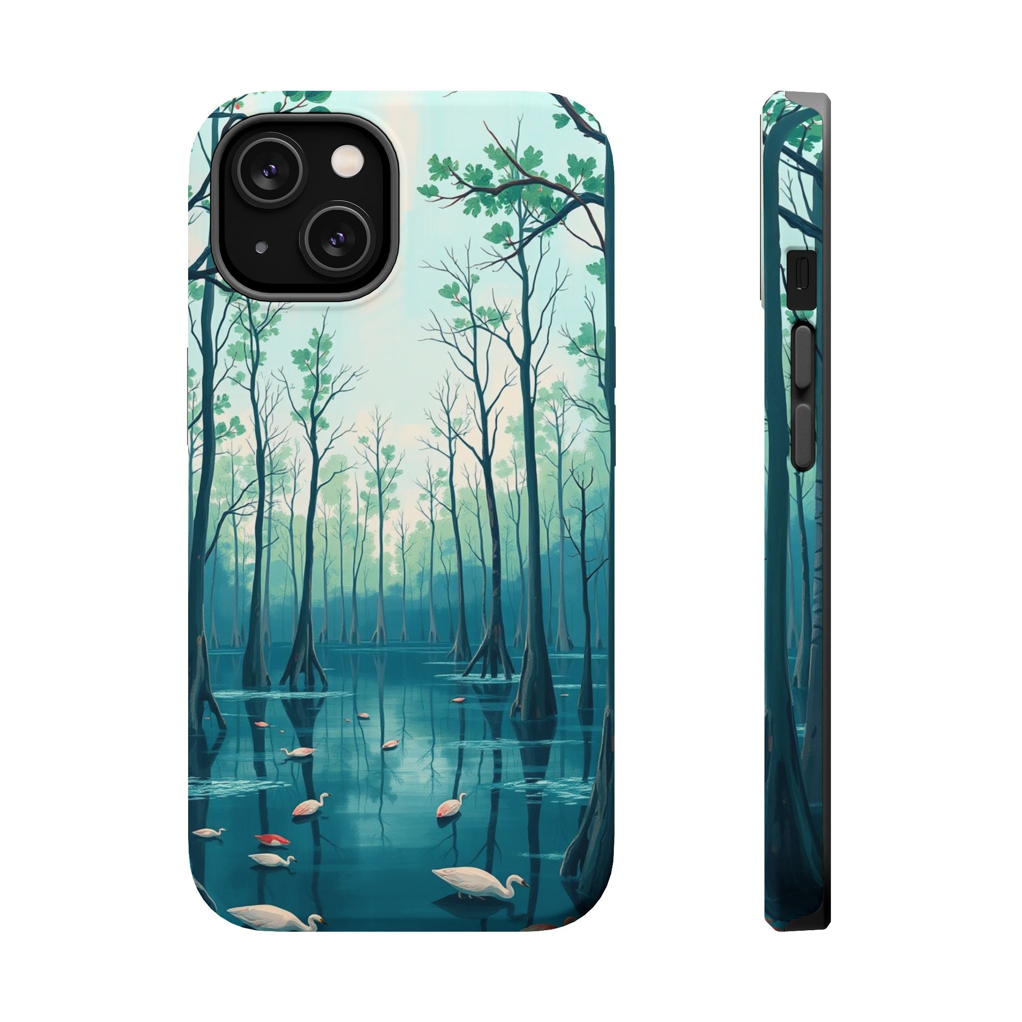 iPhone Cypress Swamp Electric Art Bold Modern Everyday Snap Case · iPhone Case