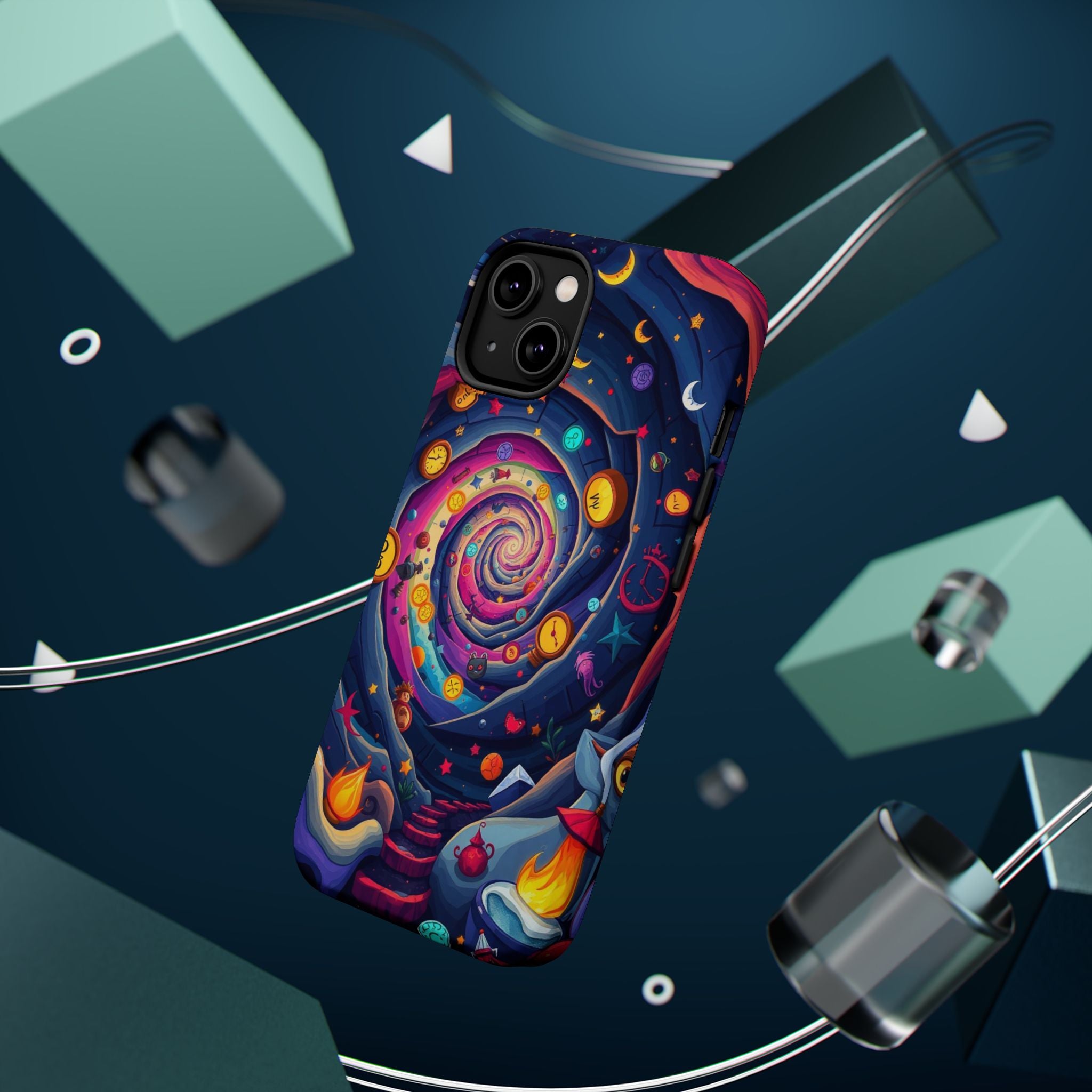 iPhone Time Portal Swirl Kids Fun iPhone Phone Case Gift Clean Minimal · iPhone