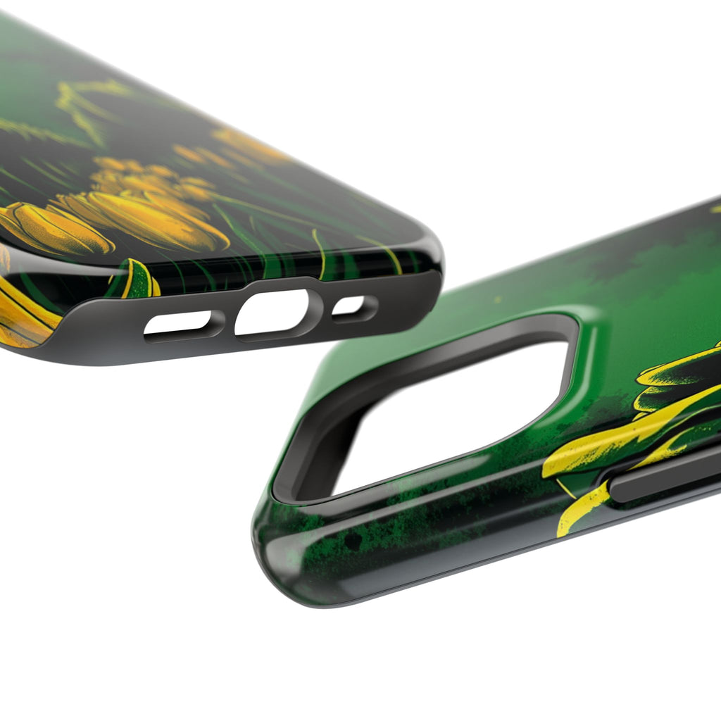 iPhone Tulip Row Emerald Green And Gold Slim Snap Case · iPhone Case