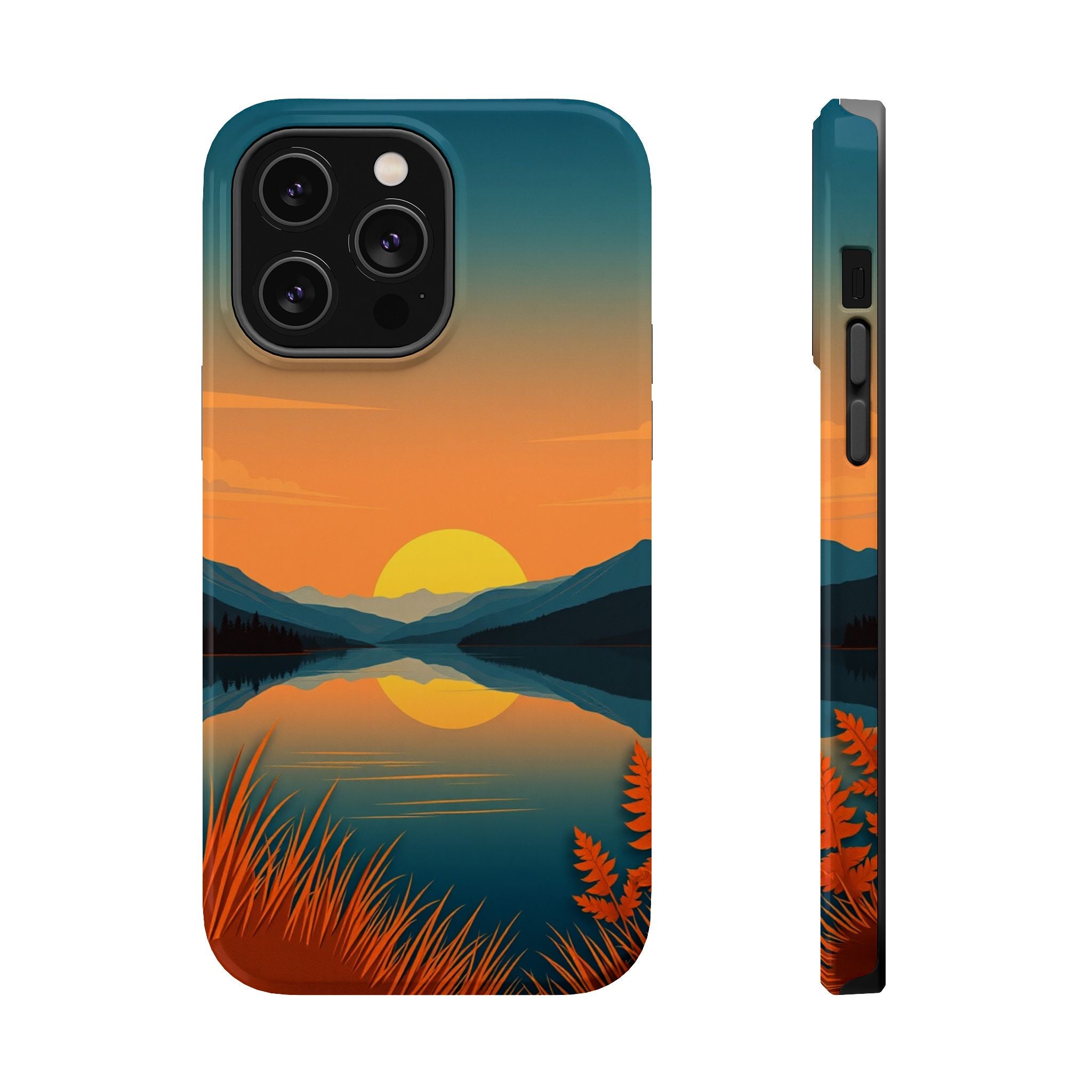 iPhone Lake at Twilight Cinematic Art Slim Everyday Designer Case · iPhone Case