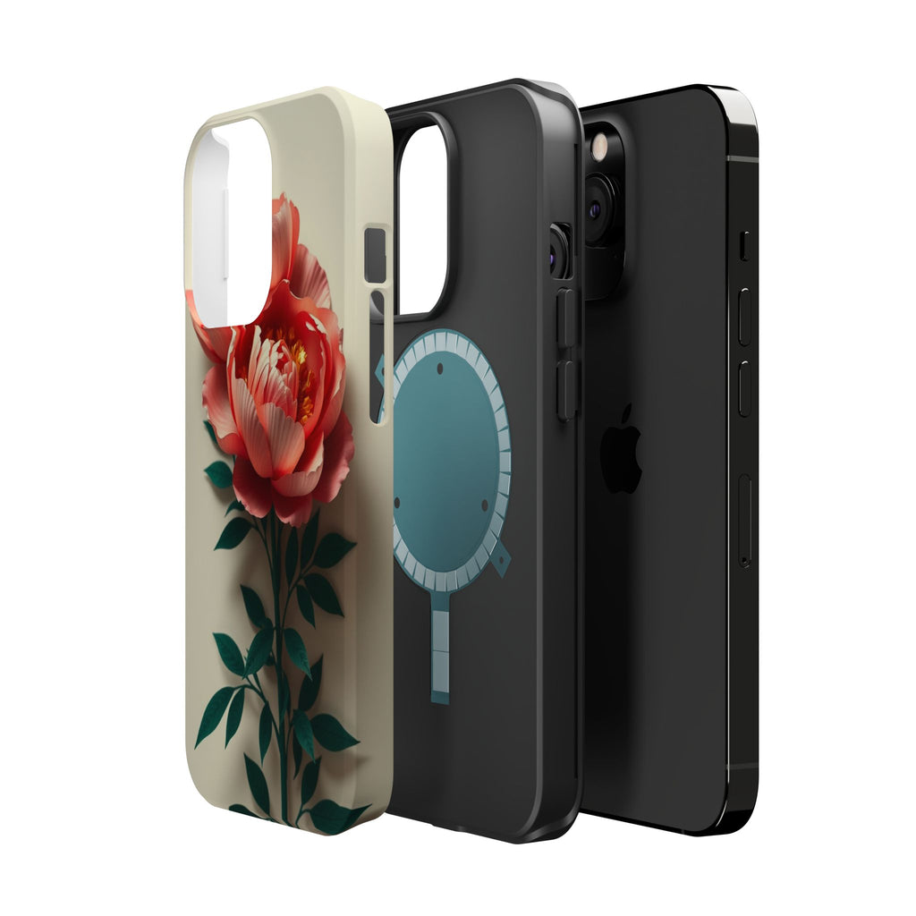 iPhone Emerald Green And Gold Peony Bouquet Slim iPhone Everyday · iPhone Case