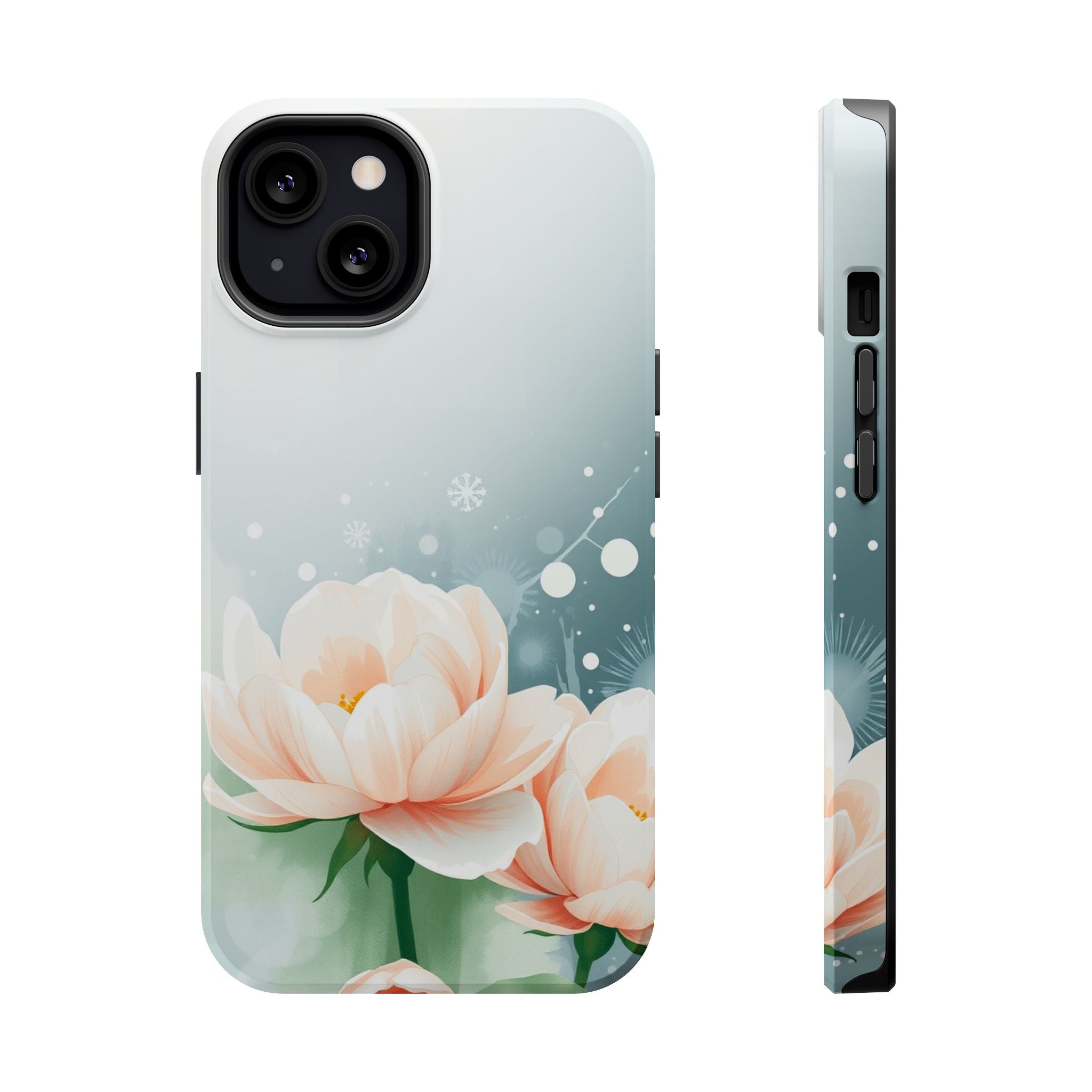 iPhone Serene Floral Watercolor Splash Design Slim iPhone Everyday · iPhone Case