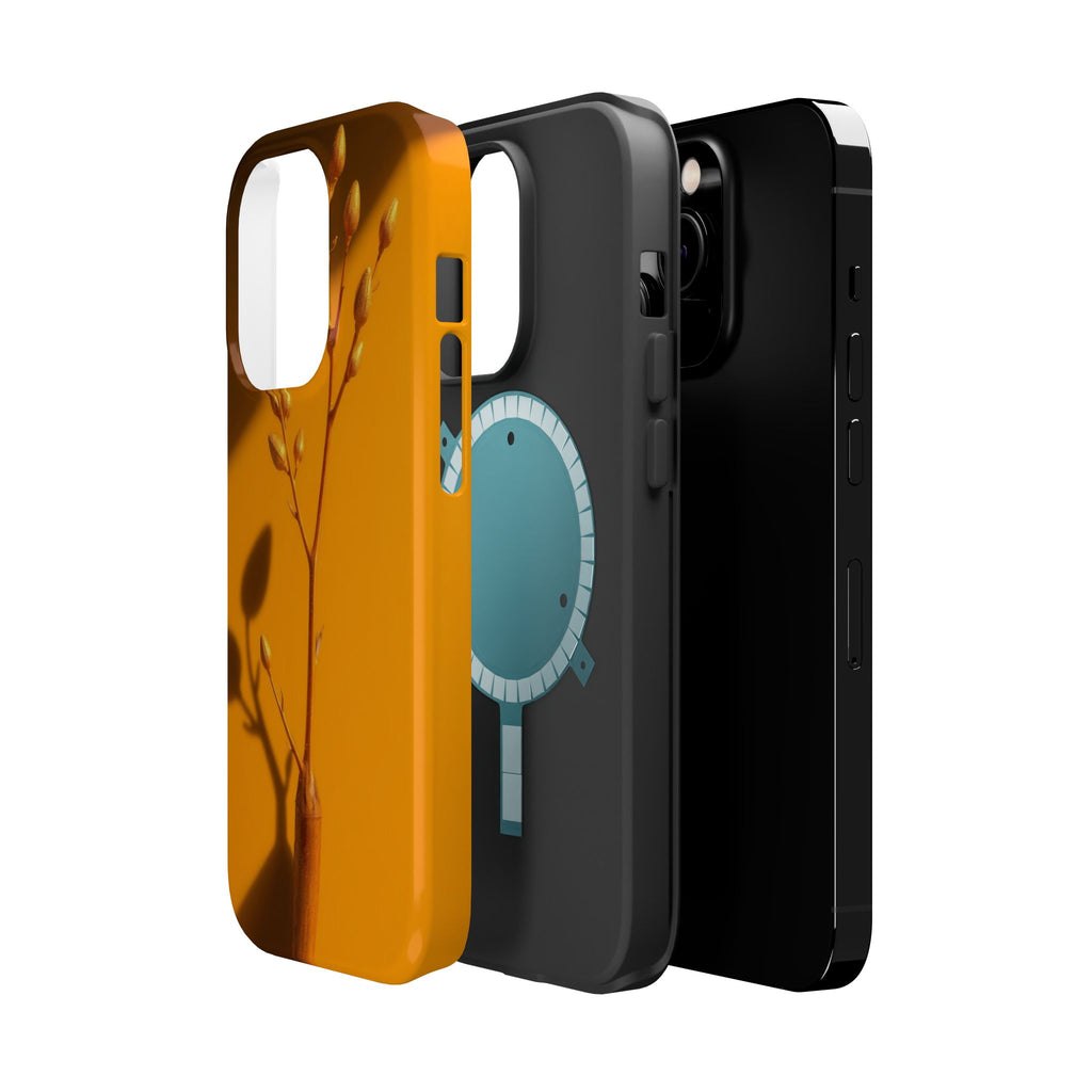 iPhone Mustard And Rust Minimalist Stem Slim Everyday iPhone Designer · iPhone C