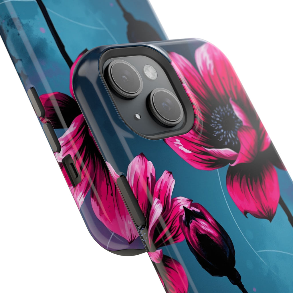 iPhone Floral Ink Wash Bold Art Slim Everyday Designer Case · iPhone Case