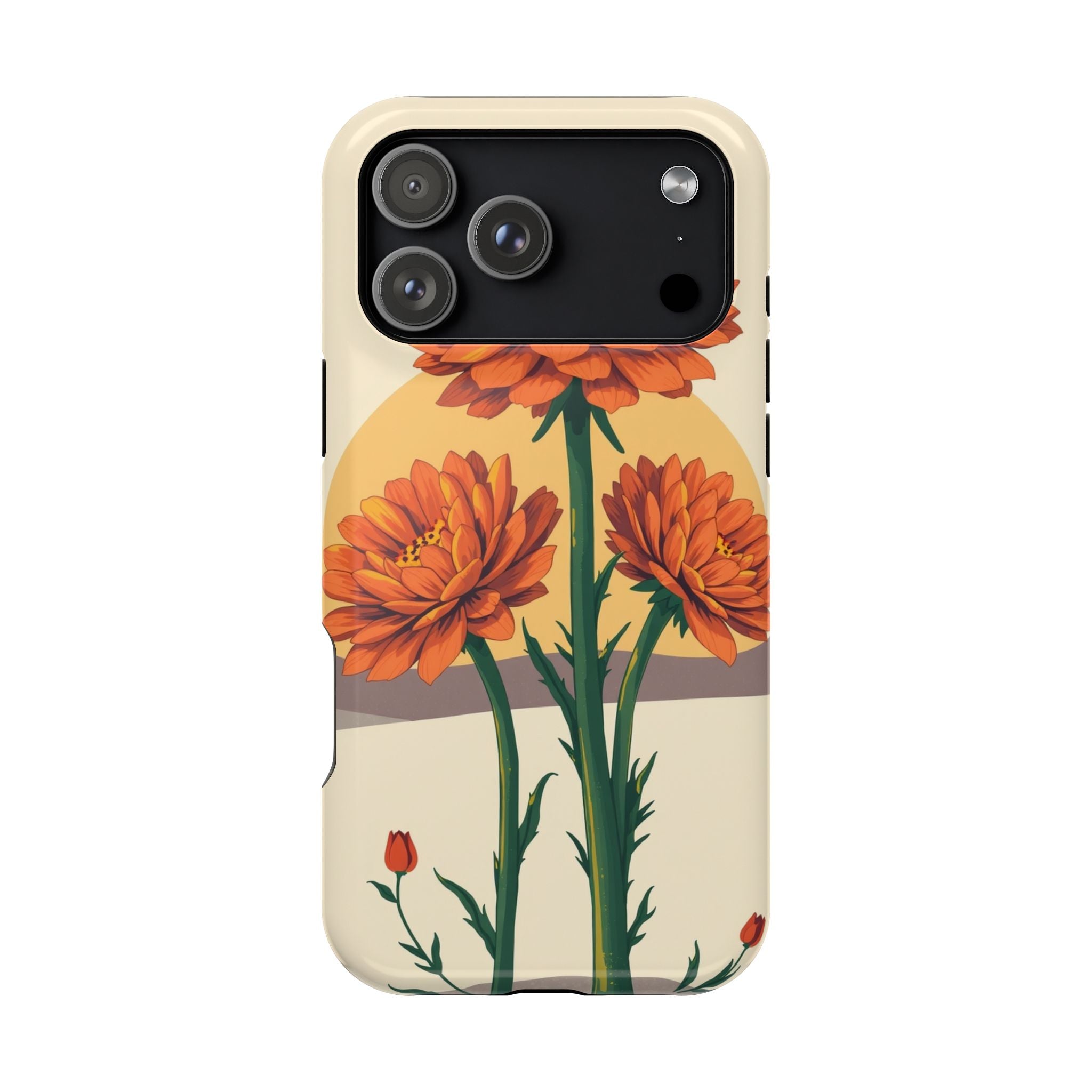 iPhone Ranunculus Stack Bold Art Bold Modern Everyday Snap Case · iPhone Case