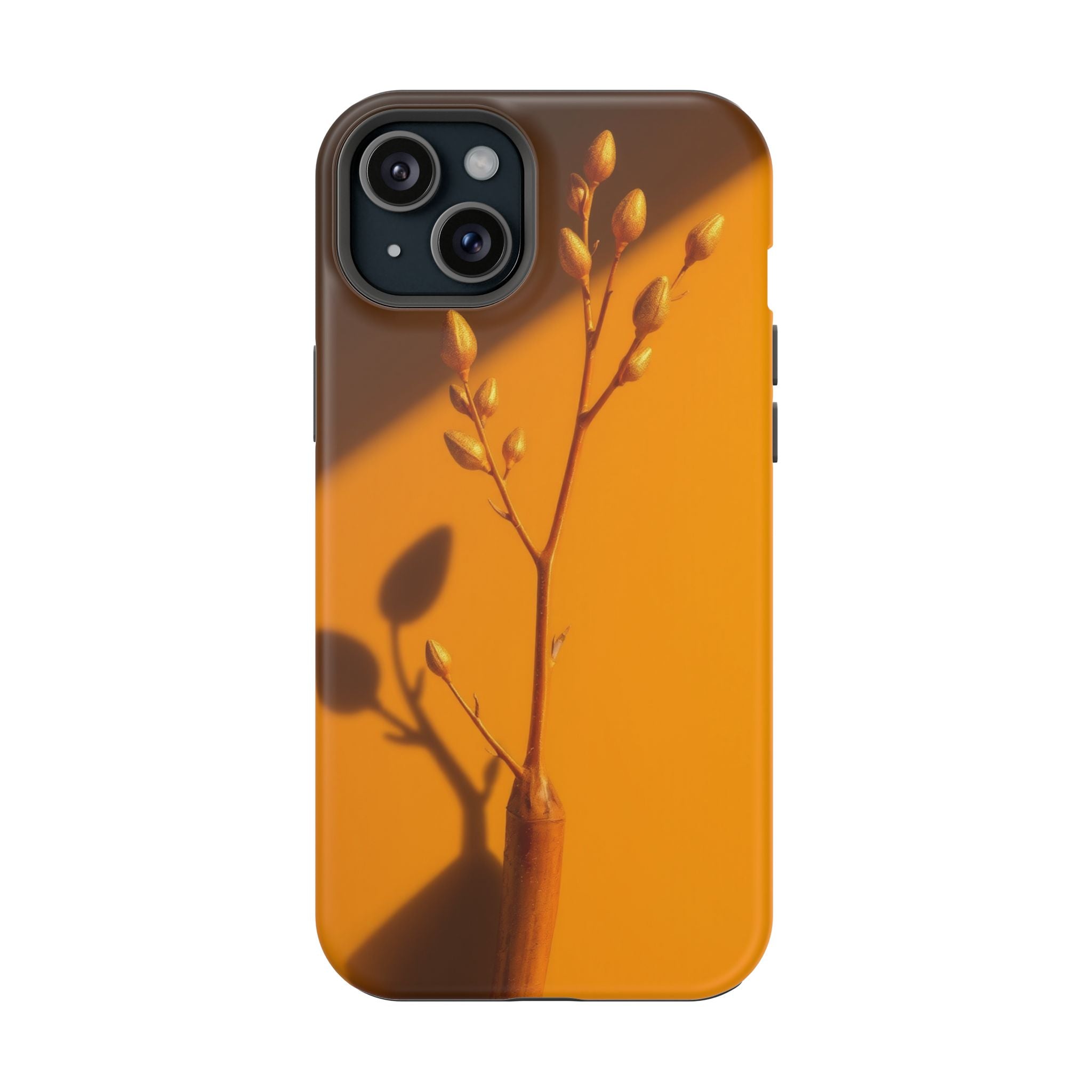iPhone Mustard And Rust Minimalist Stem Slim Everyday iPhone Designer · iPhone C