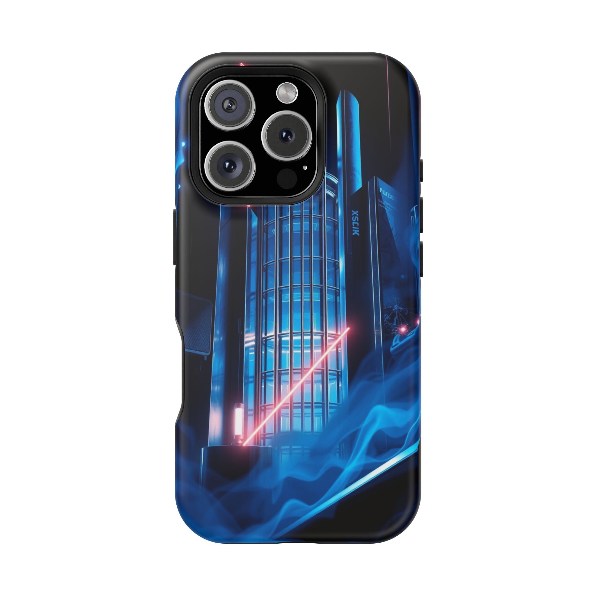 iPhone Midnight Blue And Silver Bauhaus Composition Slim Snap Case · iPhone Case
