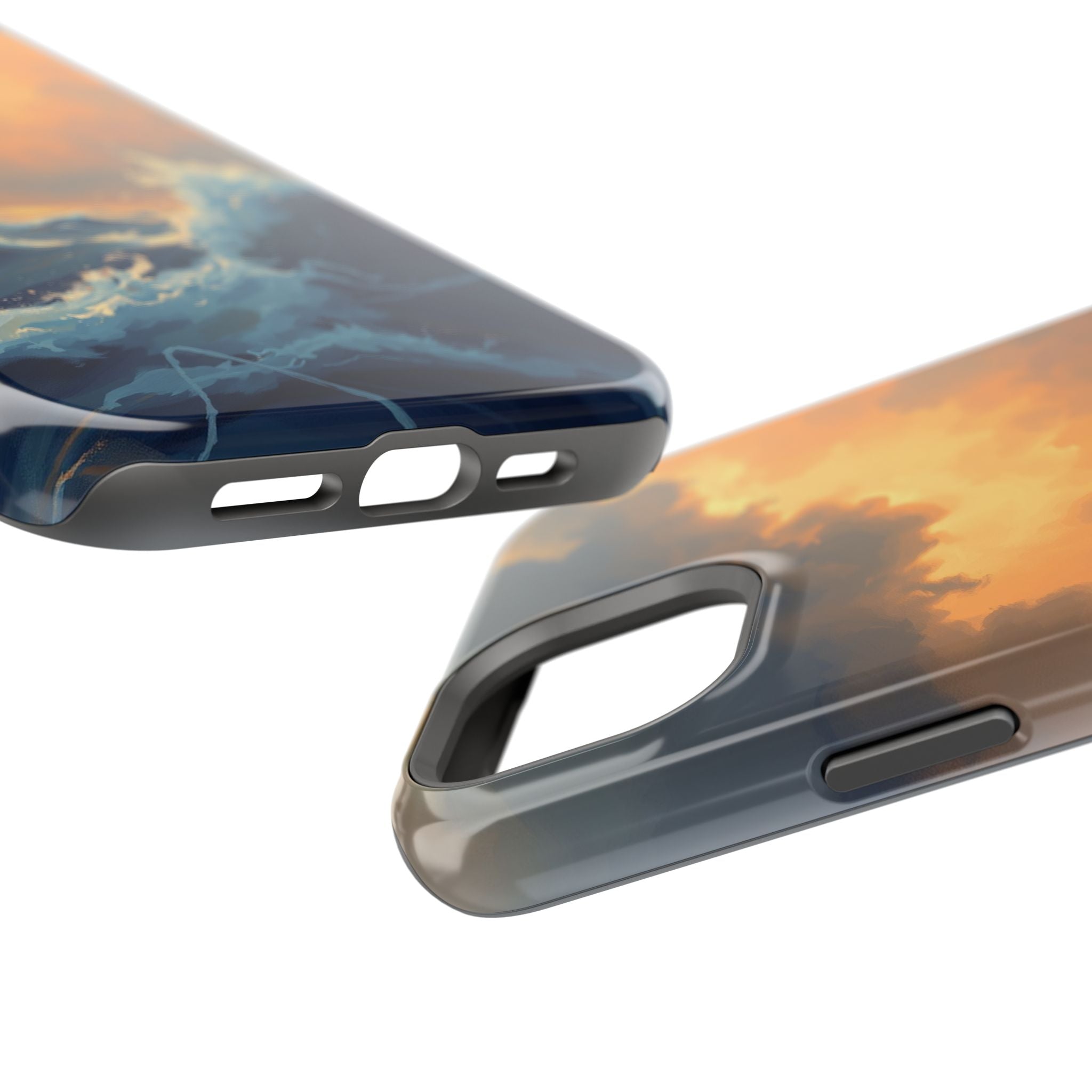 iPhone Sunset Amber And Peach Storm at Sea Slim iPhone Everyday · iPhone Case