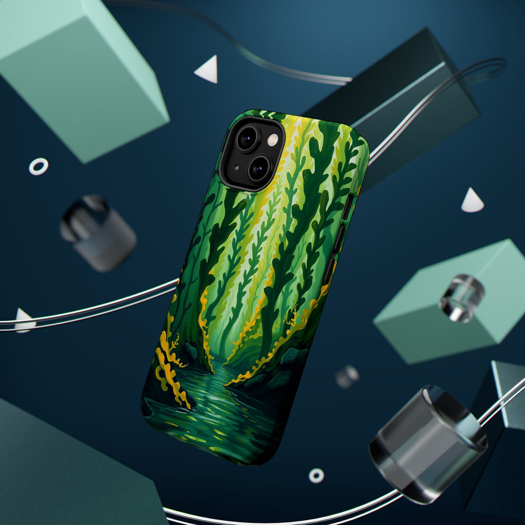 iPhone Kelp Forest Oil Painting Impressionist Slim iPhone Everyday · iPhone Case