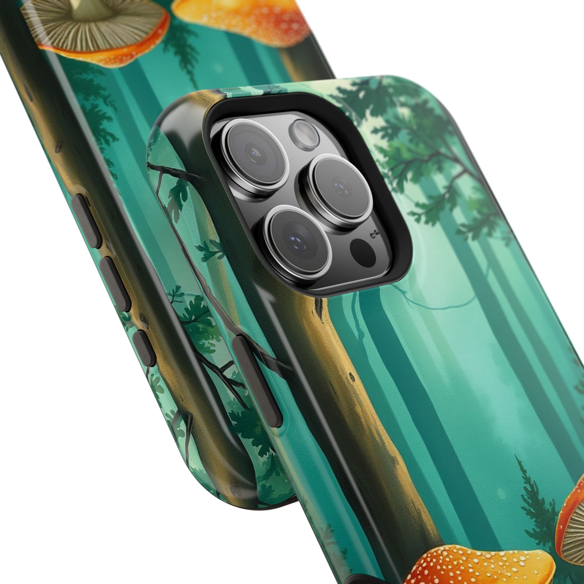 iPhone Mushroom Forest Oil Painting Impressionist iPhone Clean Minimal · iPhone