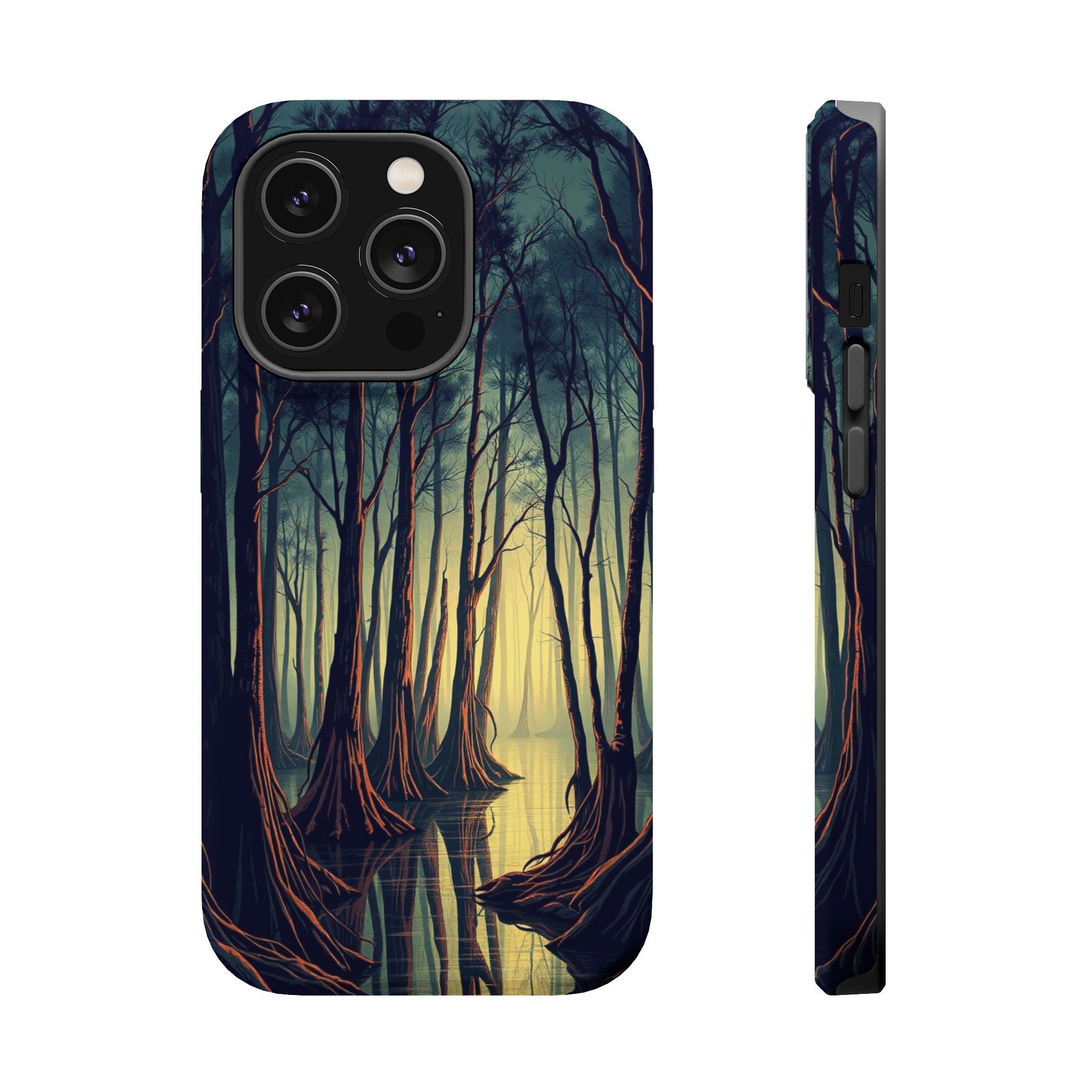 iPhone Cypress Swamp Cinematic Art Bold Modern Everyday Snap Case · iPhone Case
