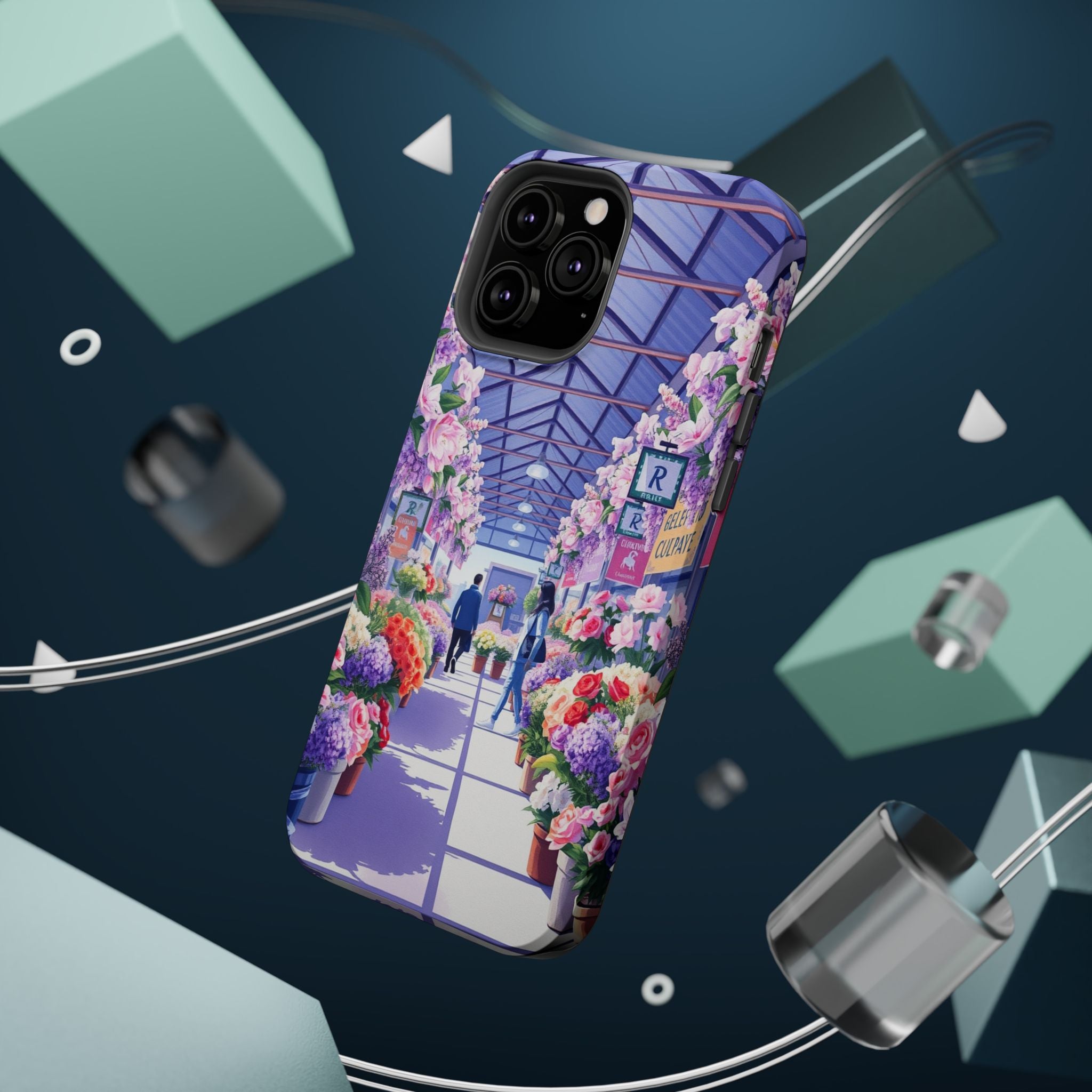 iPhone Flower Market Cinematic Art Clean Minimal Snap Cas Slim Snap Case · iPhon