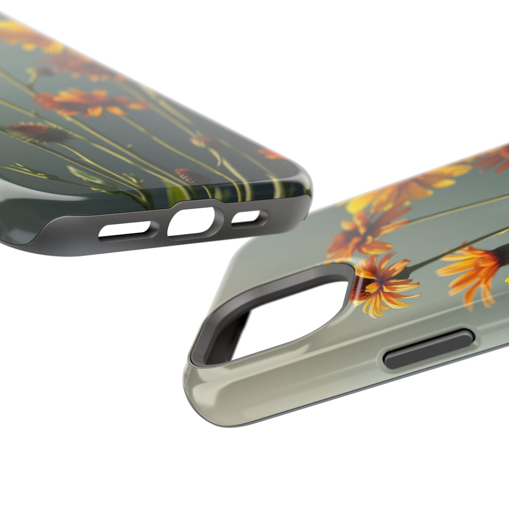 iPhone Mustard And Rust Wildflower Bunch Slim Everyday iPhone Designer · iPhone