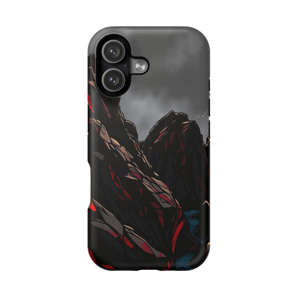 iPhone Black And Crimson Rocky Coastline Slim Everyday iPhone 11 · iPhone Case