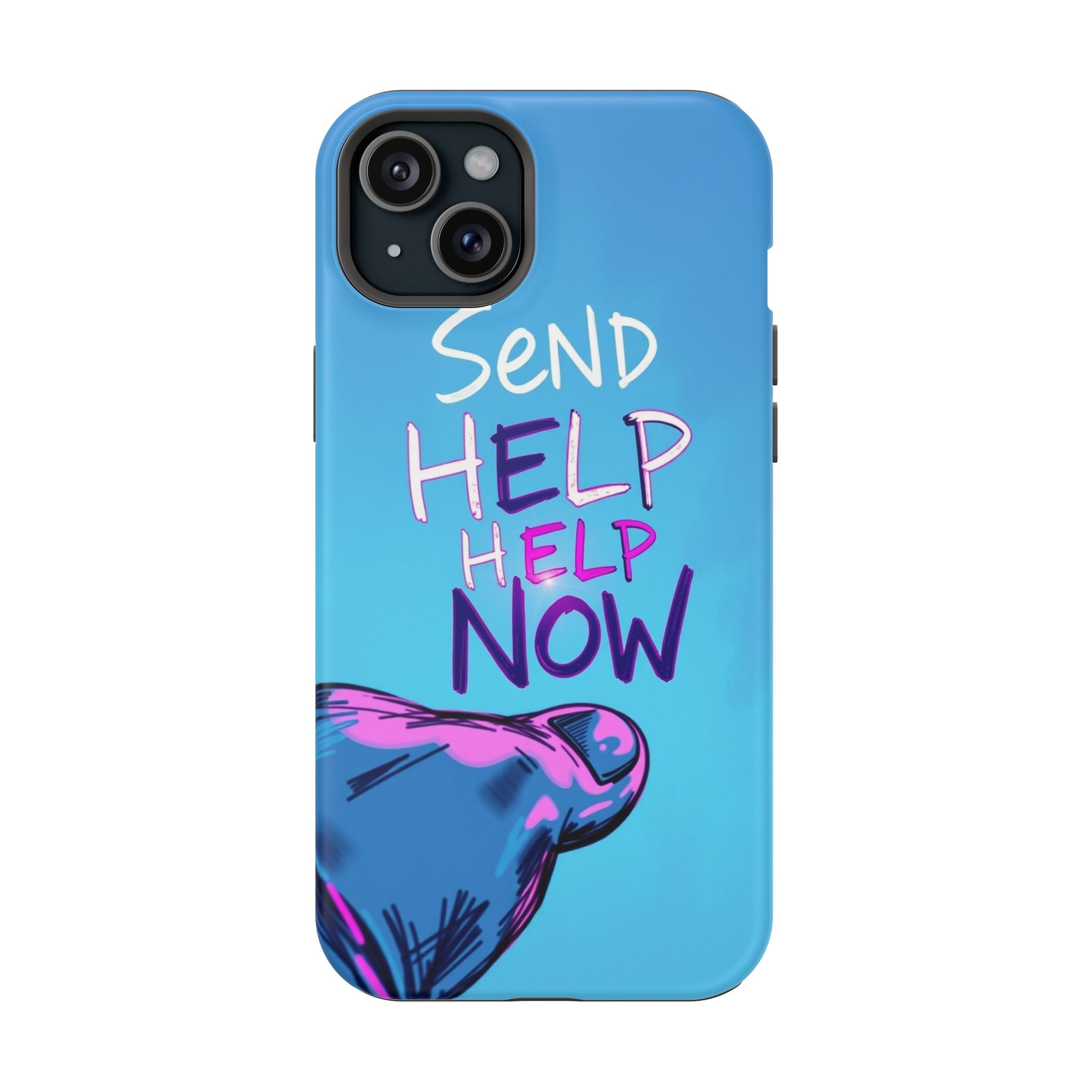 iPhone Radiant Send Help Now Design Slim Everyday Designer Case · iPhone Case