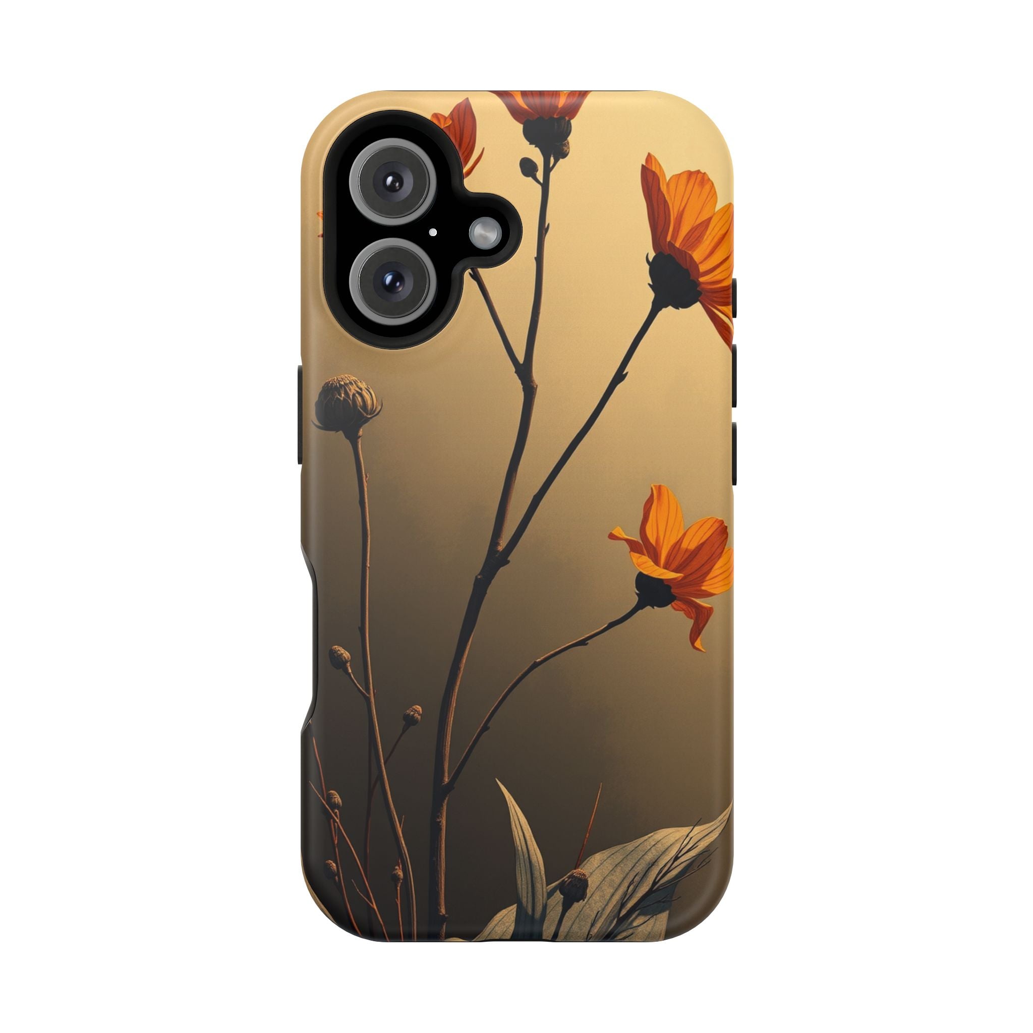 iPhone Burnt Orange And Sand Botanical Illustration Gal Slim Snap Case · iPhone