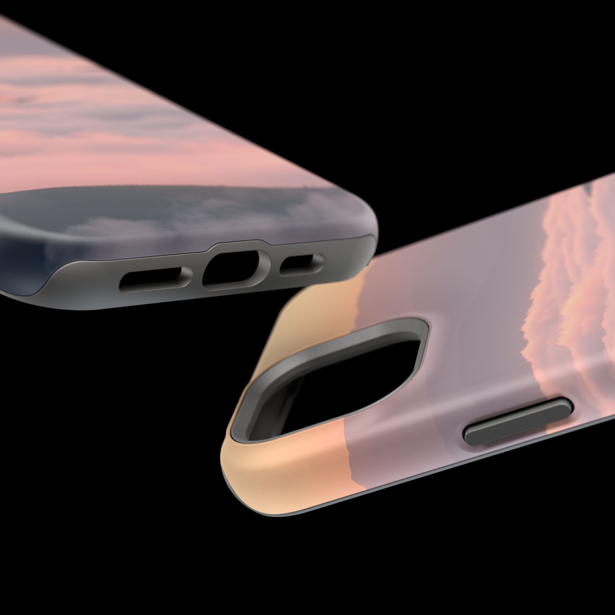 iPhone Fog Rolling Over Hills Grunge Distressed Soft iPhone Finish · iPhone Case