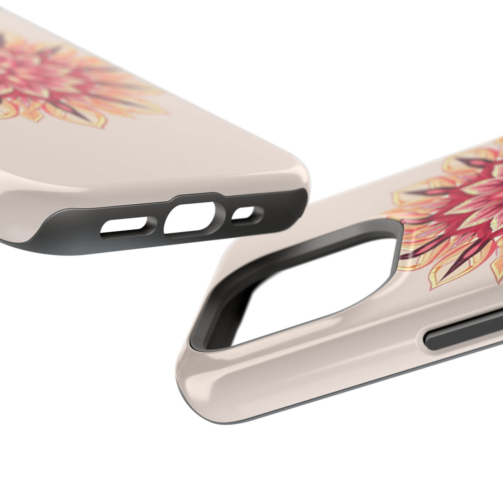 iPhone Floral Mandala Pixel Art -Bit Slim Everyday Designer Case · iPhone Case