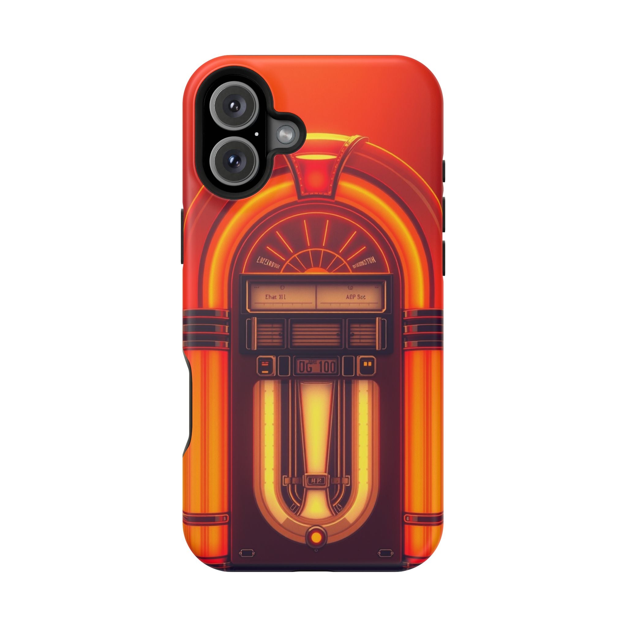 iPhone Jukebox Glow Neon Cyberpunk Bold Modern Everyday Snap Case · iPhone Case