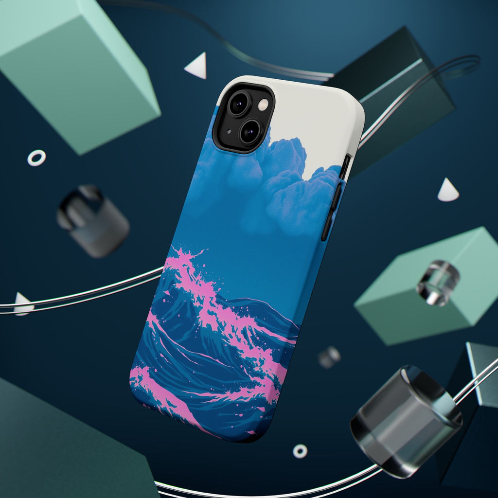 iPhone Storm at Sea Risograph Print Slim Everyday Designer Case · iPhone Case