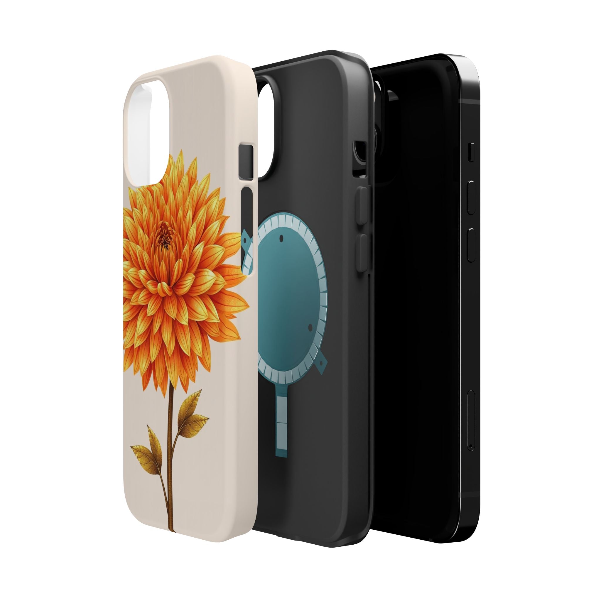 iPhone Chrysanthemum Classic Gold Foil Luxury Slim iPhone Everyday · iPhone Case