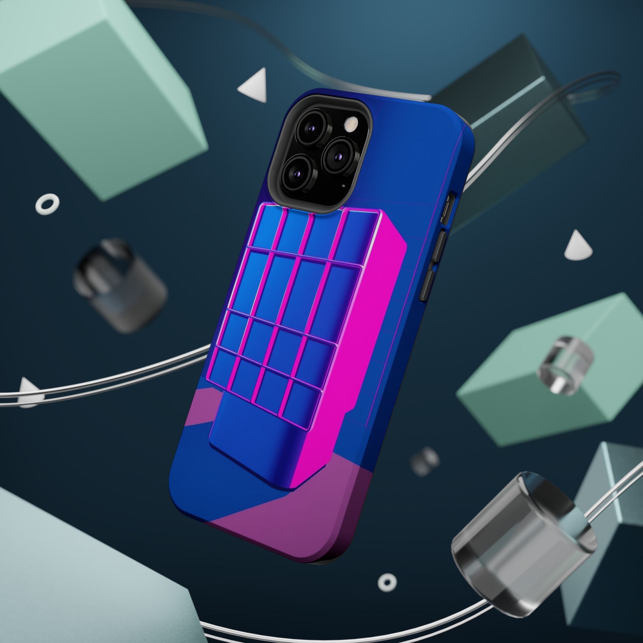 iPhone Earthy 80s Grid Synthwave Design Slim Everyday Designer Case · iPhone Cas