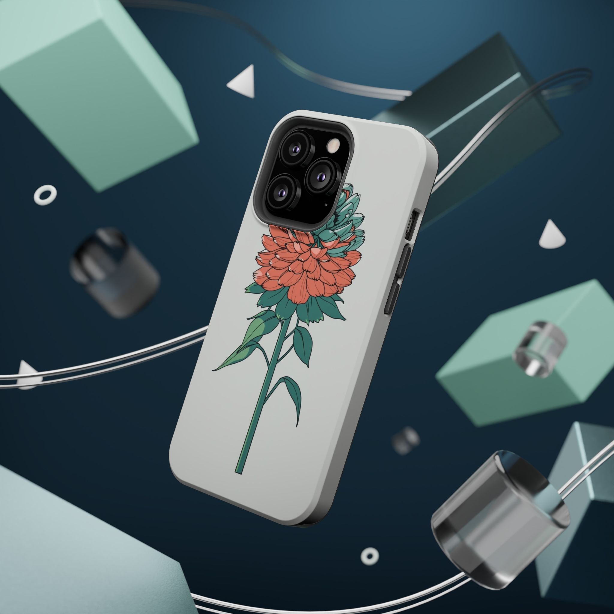 iPhone Serene Ranunculus Stack Design Slim Everyday Designer Case · iPhone Case