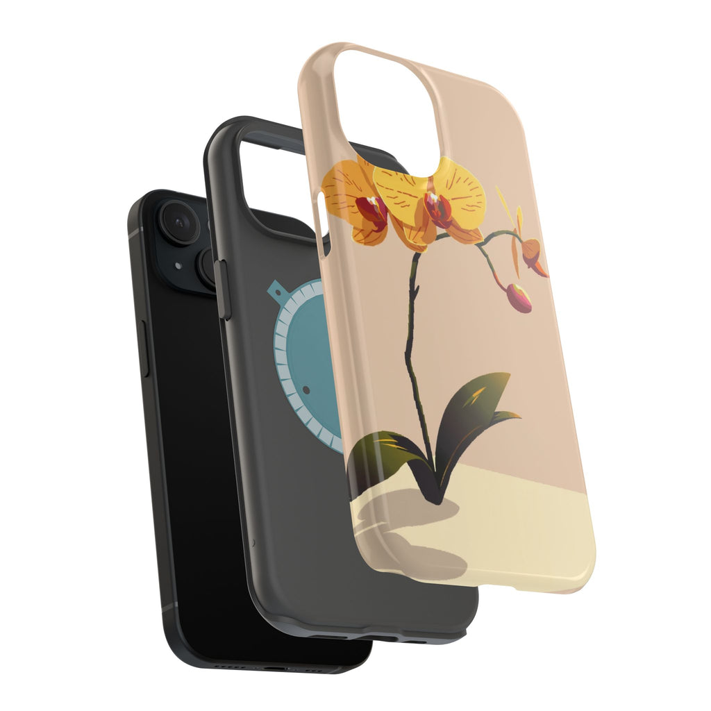 iPhone Orchid Study Pixel Art -Bit Bold Modern Everyday Snap Case · iPhone Case
