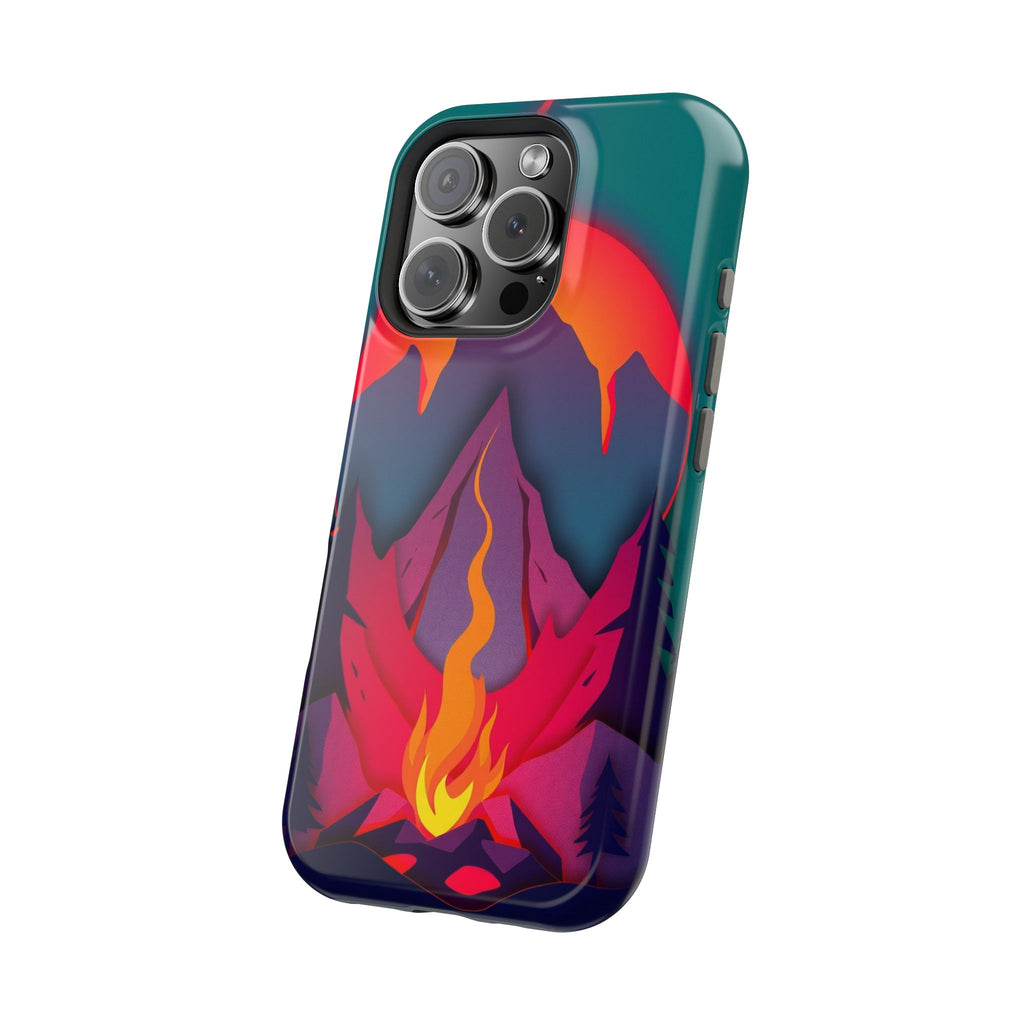 iPhone Cyan And Magenta Wildfire Glow Slim Everyday iPhone 12 Designer · iPhone