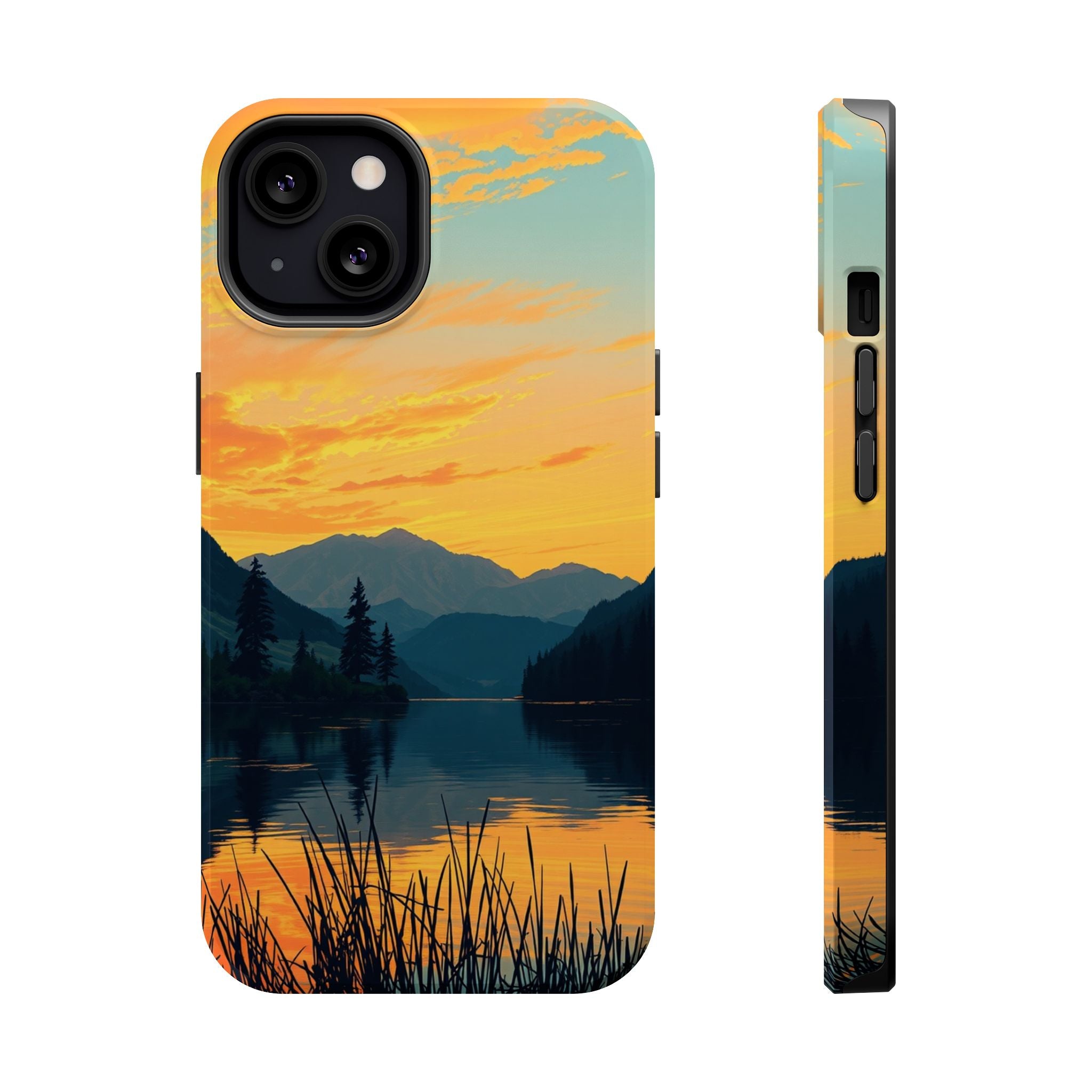 iPhone Lake at Twilight Oil Painting Impressionist iPhone Artistic · iPhone Case