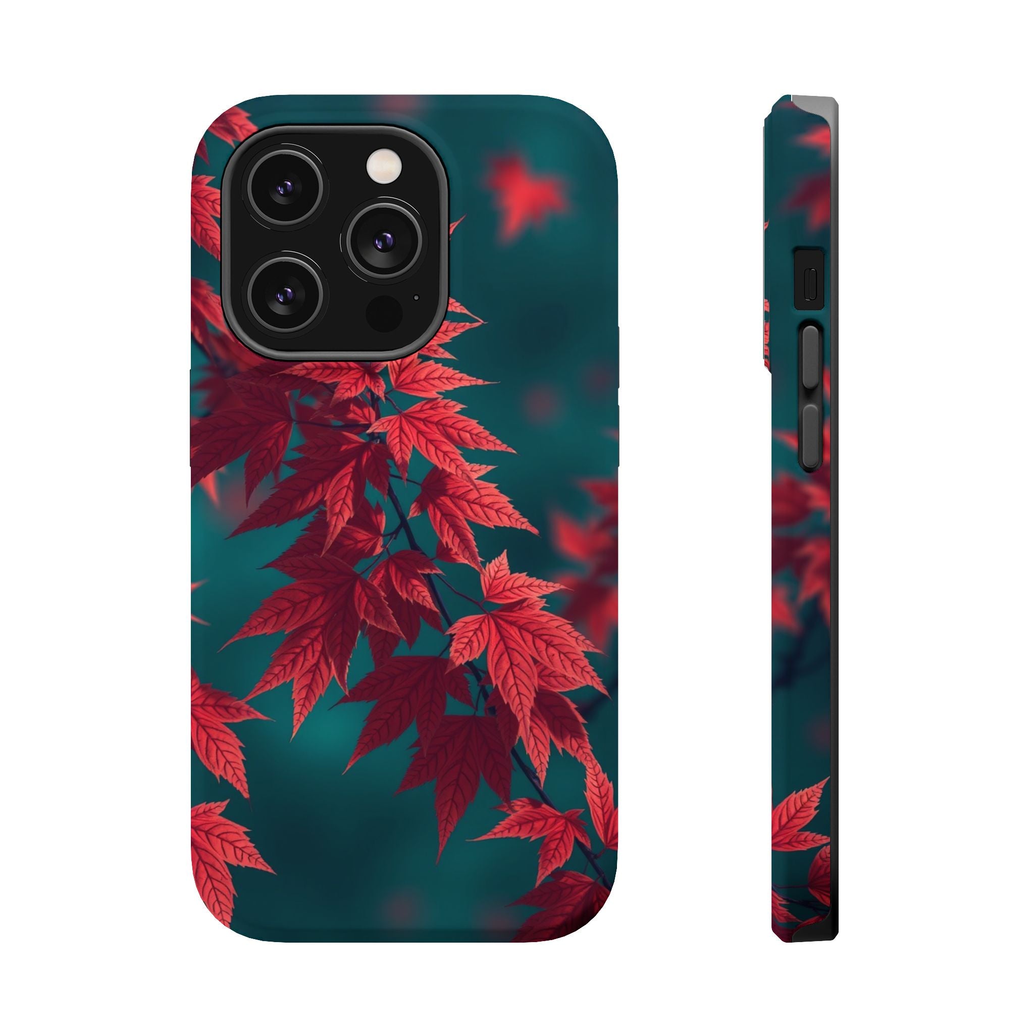 iPhone Autumn Maple Dark Academia Bold Modern Everyday Snap Case · iPhone Case