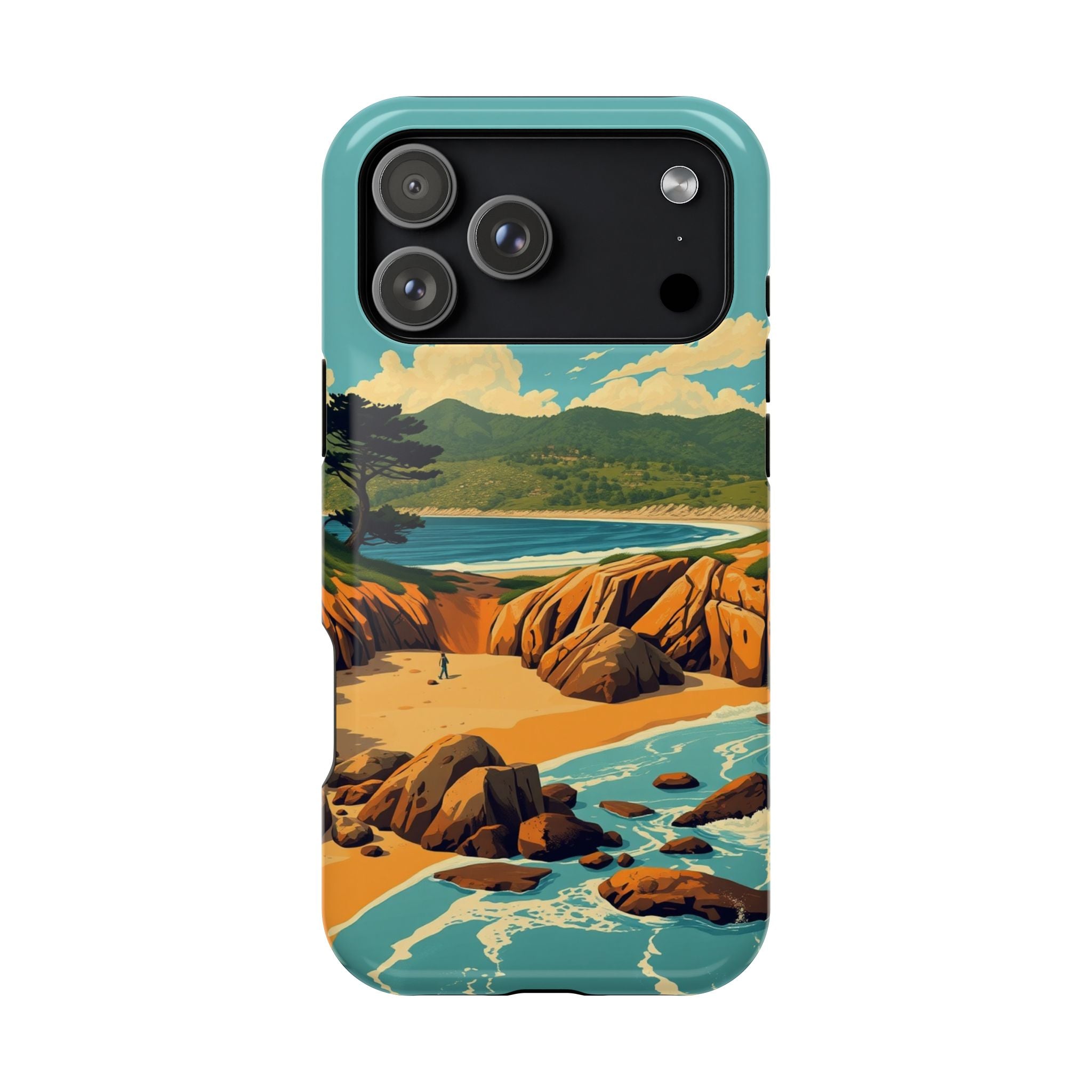 iPhone Pebble Beach Vintage Retro Poster Slim Everyday iPhone Designer · iPhone