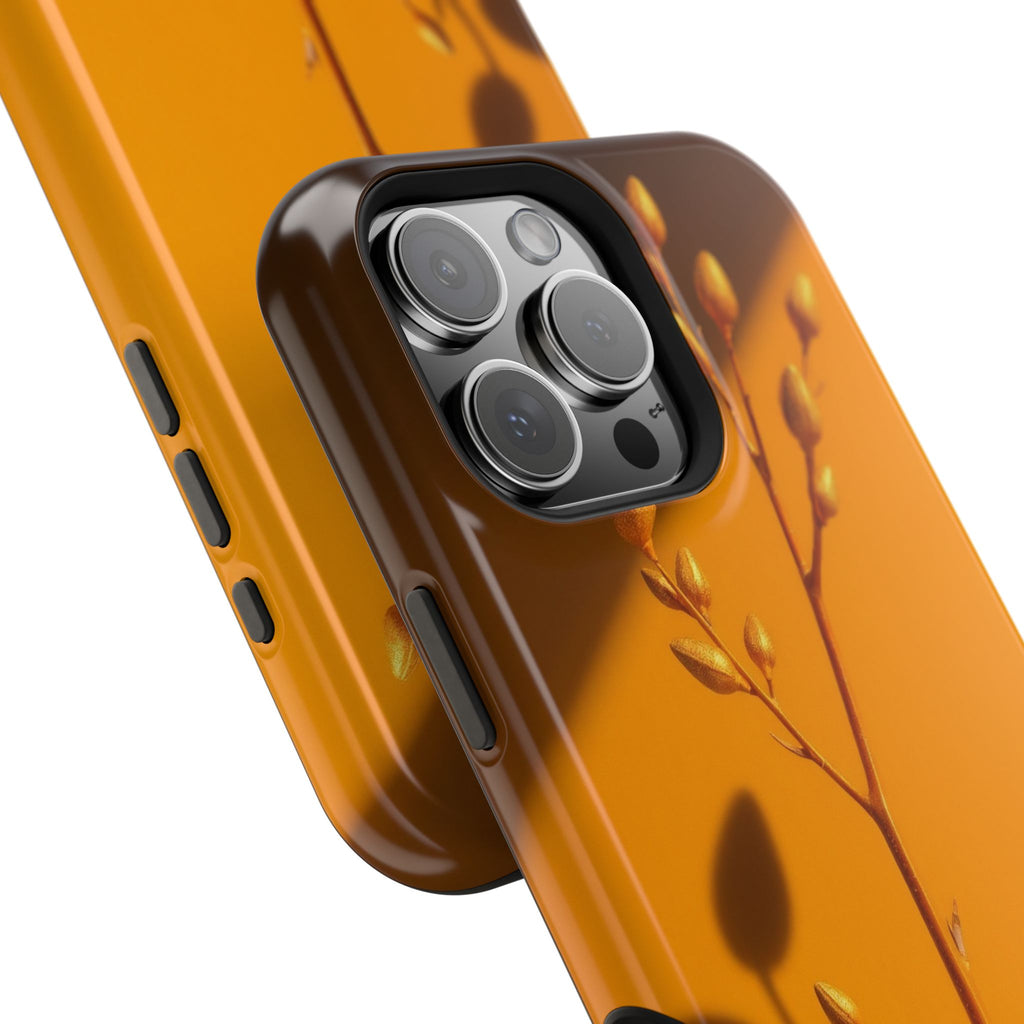 iPhone Mustard And Rust Minimalist Stem Slim Everyday iPhone Designer · iPhone C