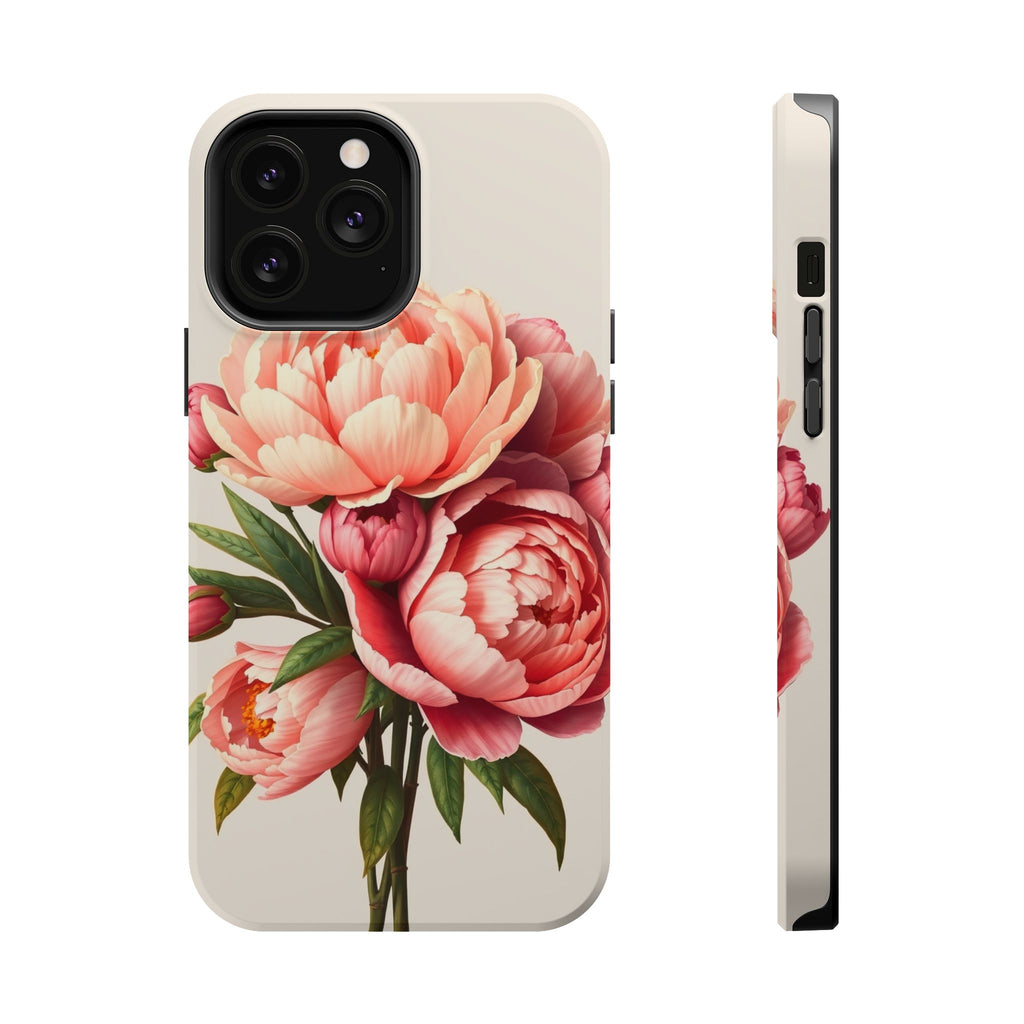 iPhone Rose Pink And Cream Peony Bouquet Slim Everyday iPhone Designer · iPhone
