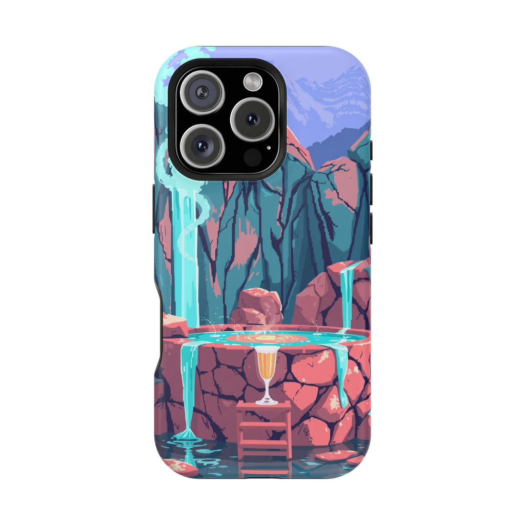 iPhone Hot Spring Steam Electric Art Slim Everyday Designer Case · iPhone Case