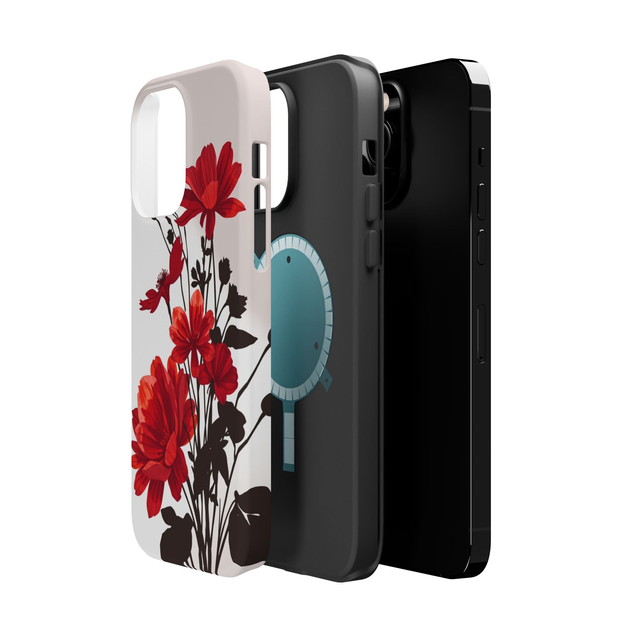 iPhone Floral Silhouette Cinematic Art Slim Snap Case · iPhone Case